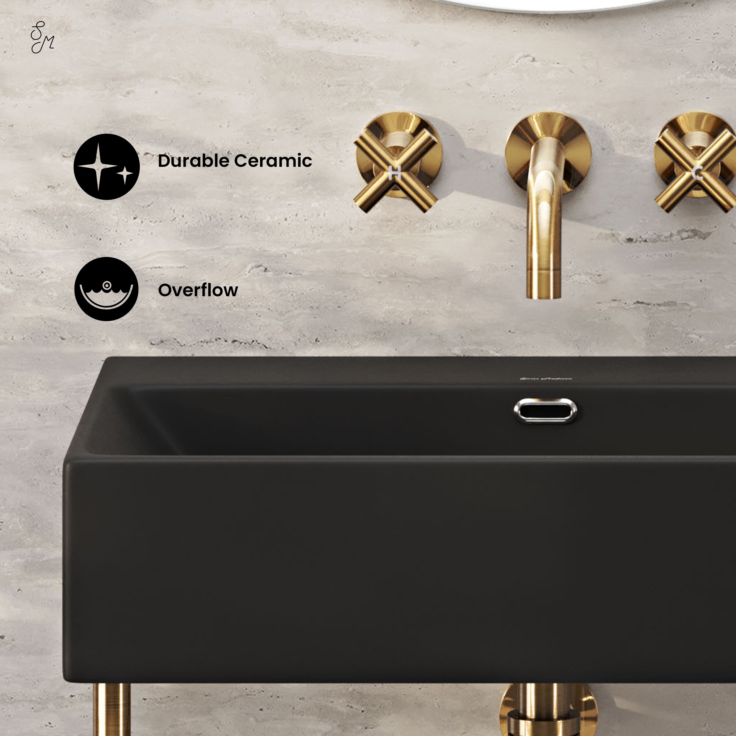 Swiss Madison SM-25-CSREI01BG-0MB Console-Sinks - View #5
