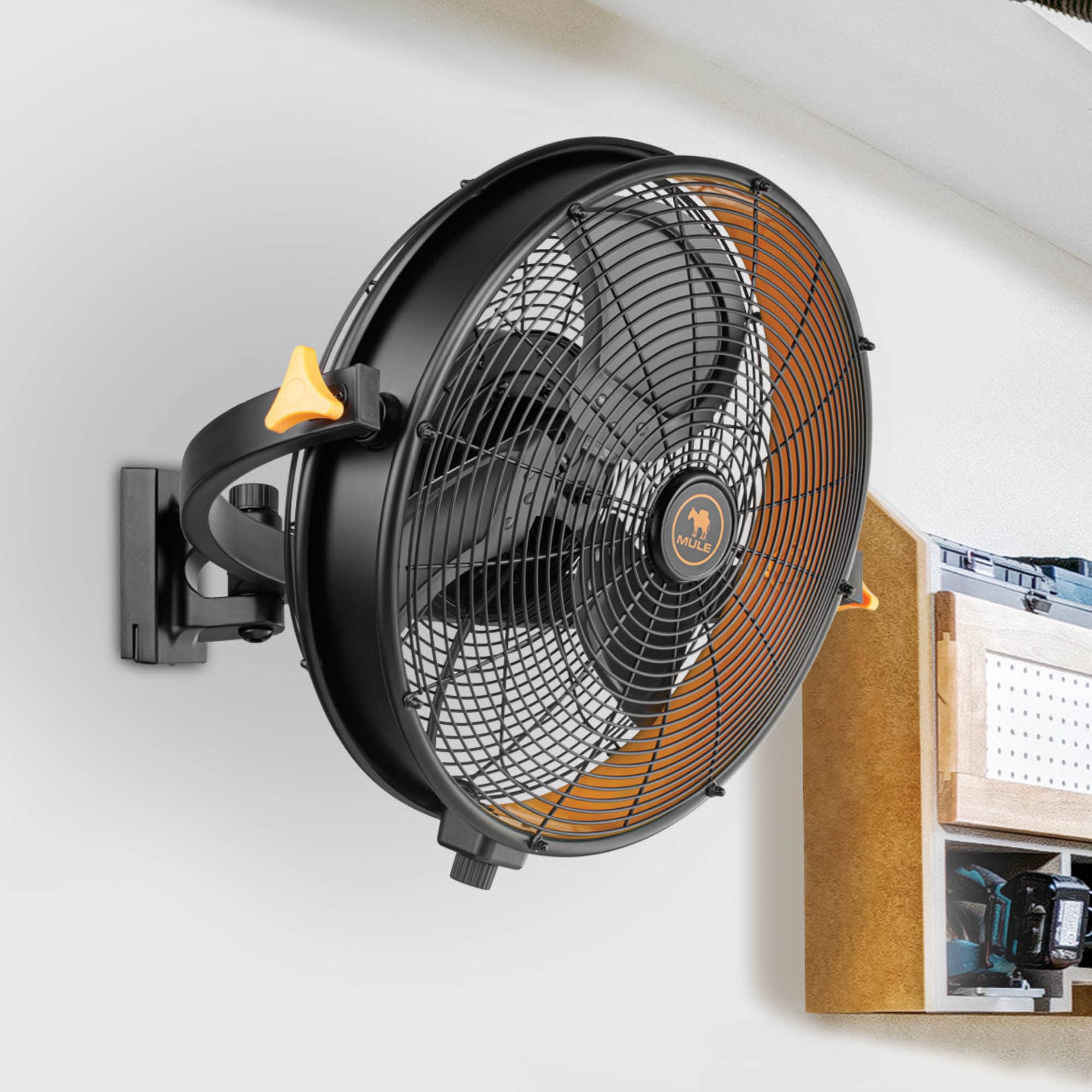 MULE 52019-26 18-in Oscillation Indoor or Outdoor Multiple colors/finishes Wall Mounted Fan