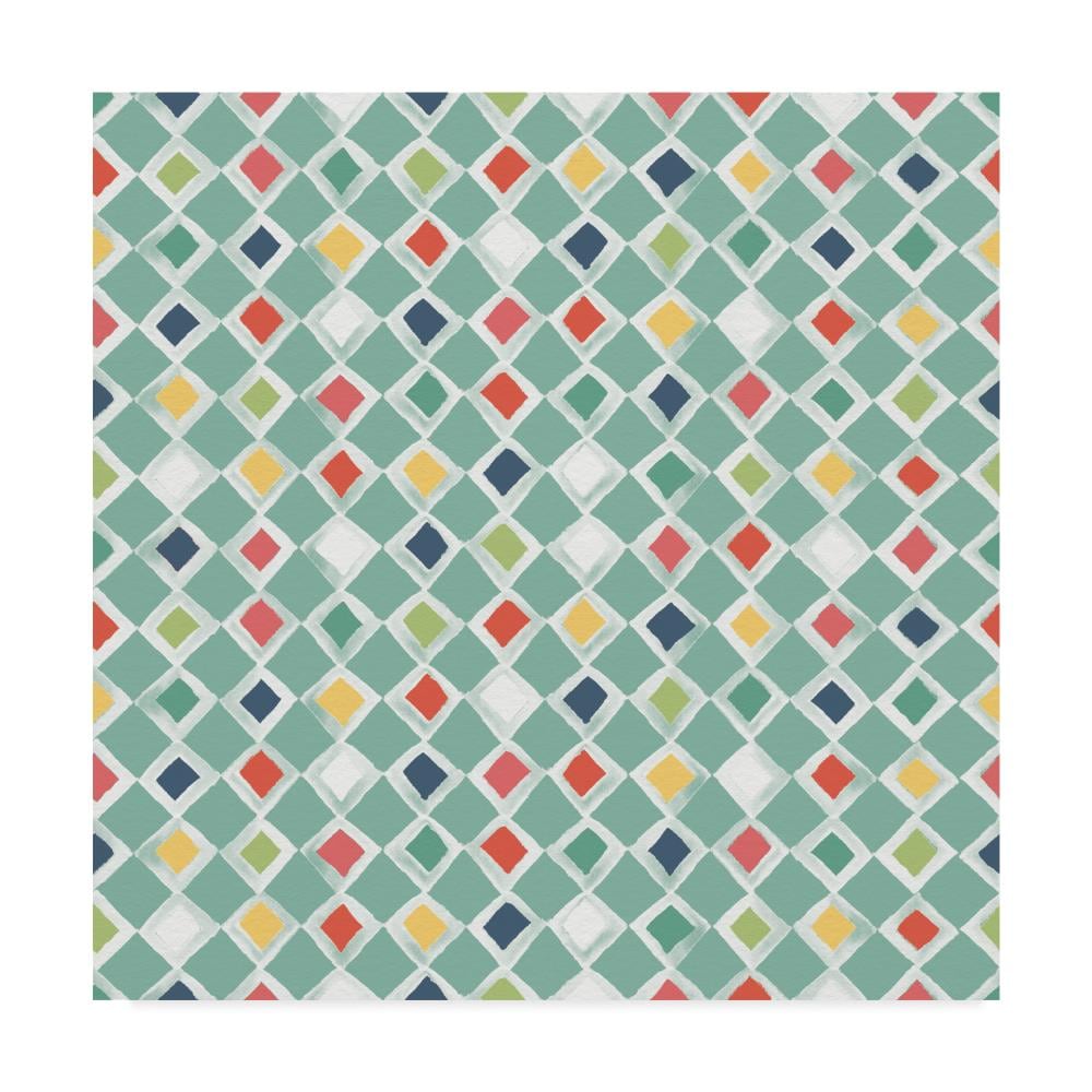 Trademark Fine Art WAP07627-C1818GG Framed 18-in H x 18-in W Abstract Print on Canvas