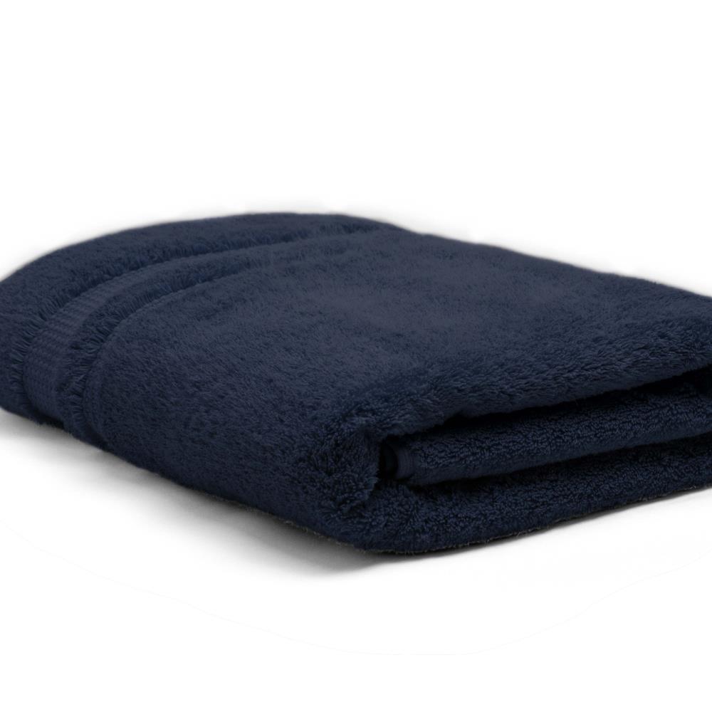 WestPoint Home Navy Cotton Bath Towel (Martex supima luxe) at Lowes.com