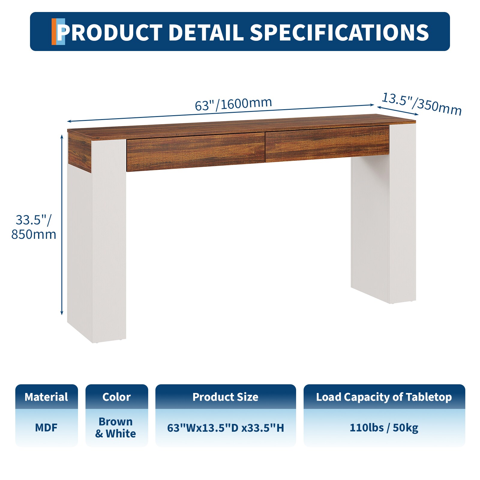 GarveeLife 37GEVNYJCTE Console-Sofa-Tables - View #2