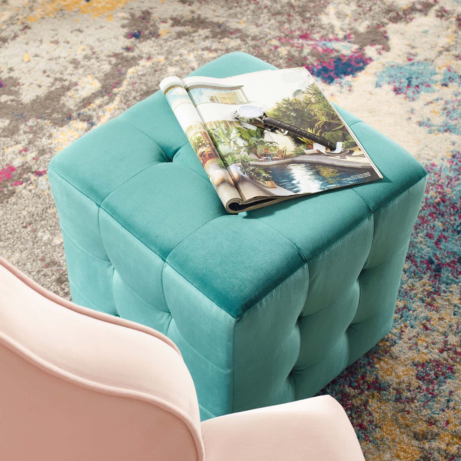 Modway EEI-3577-TEA Indoor-Ottomans - View #3