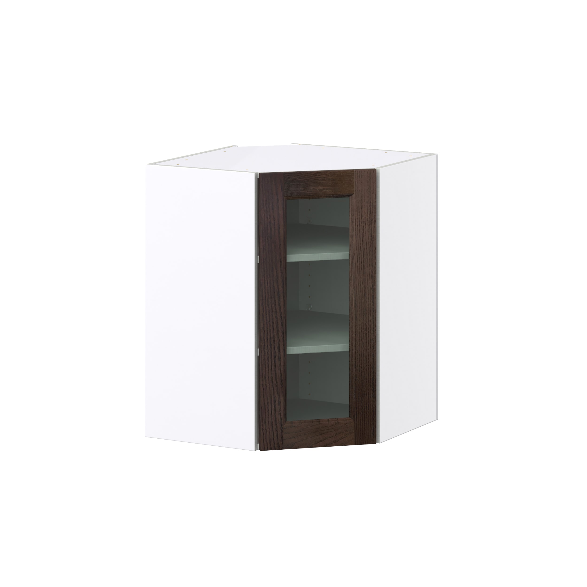 Hugo&Borg DSWAG2430(L/R)-MO Montclaire 24-in W x 30-in H x 14-in D Wood Wall Fully assembled Cabinet (Recessed Panel Glass)