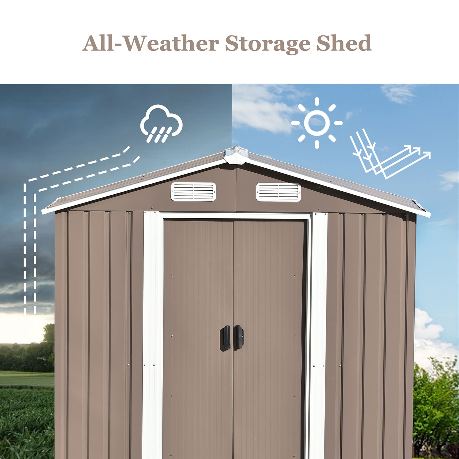 Bybafun YA0100091 Metal-Storage-Buildings-Sheds - View #7