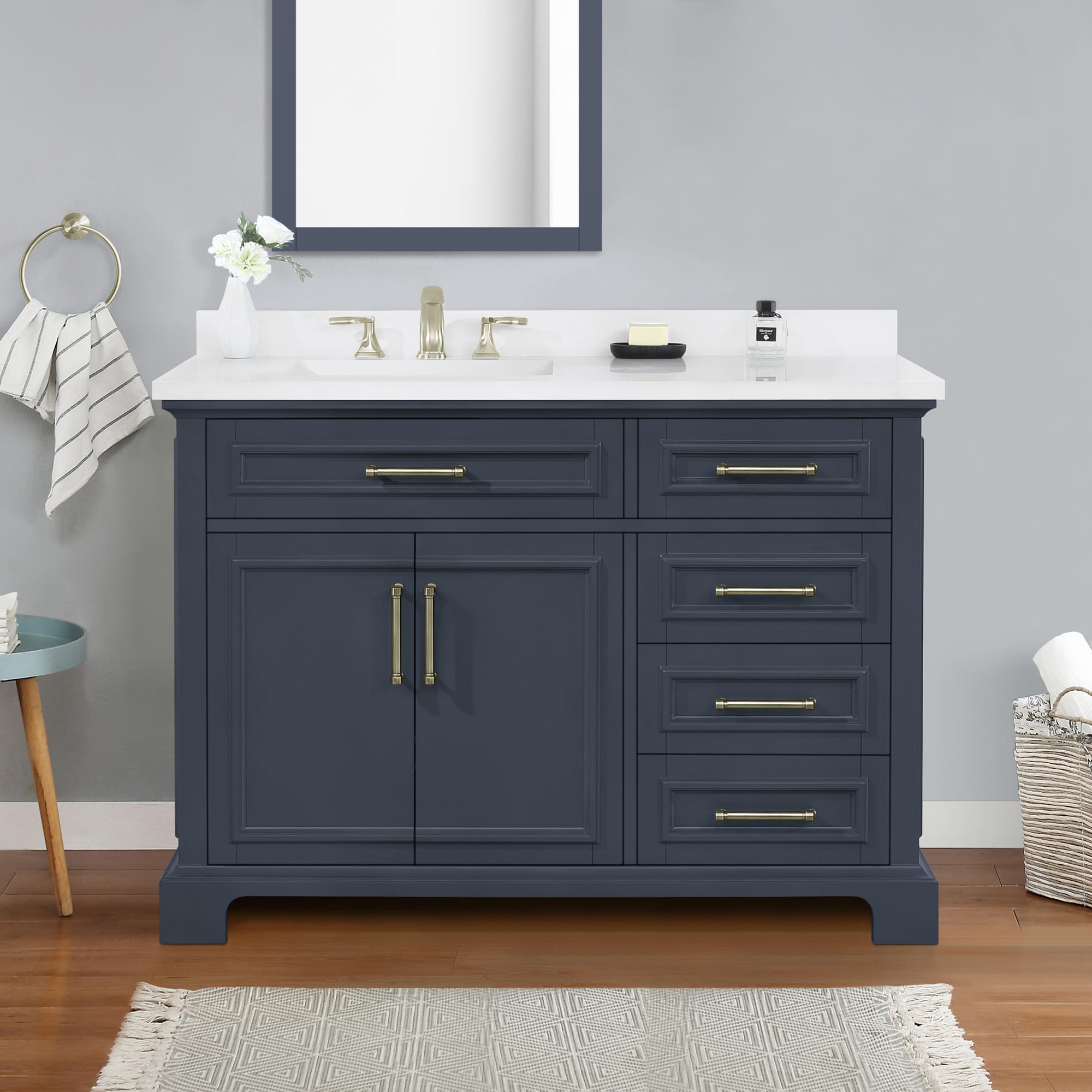 48-in Left Bathroom Vanities with Tops at Lowes.com