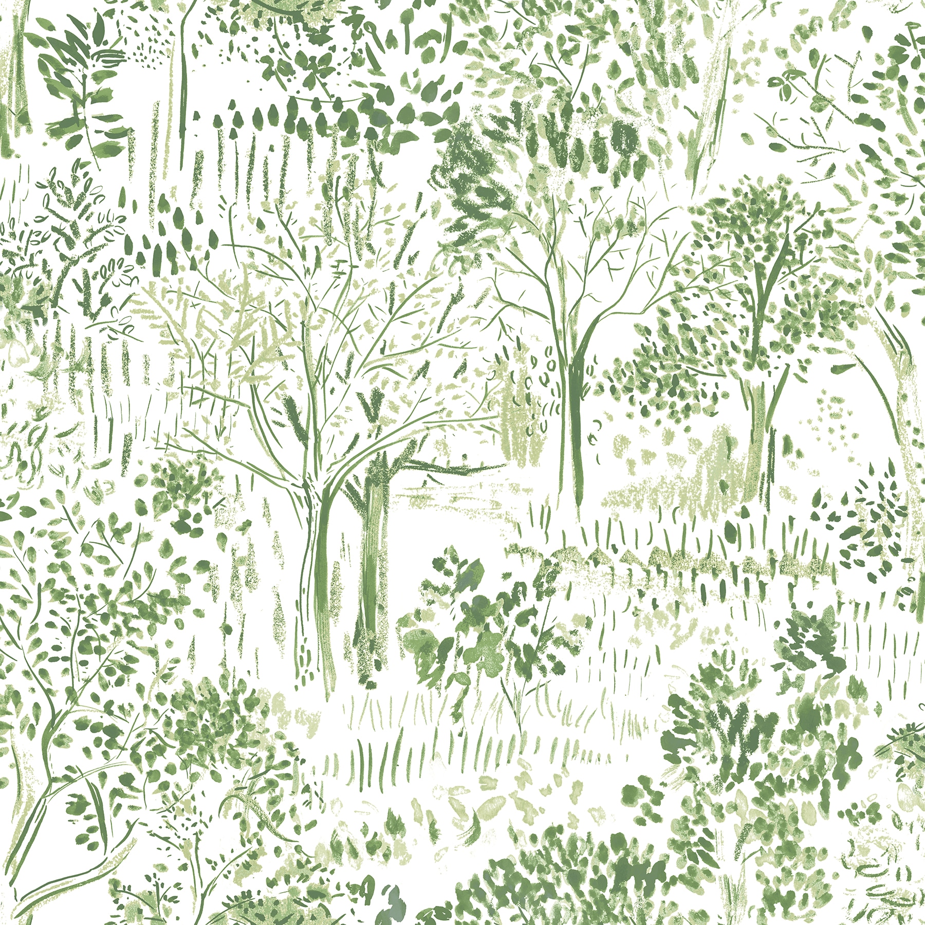 Chesapeake 3124-13891 Thoreau 56.4-Sq. Feet Green Non-woven Ivy/Vines Prepasted Water Activated Paste Wallpaper