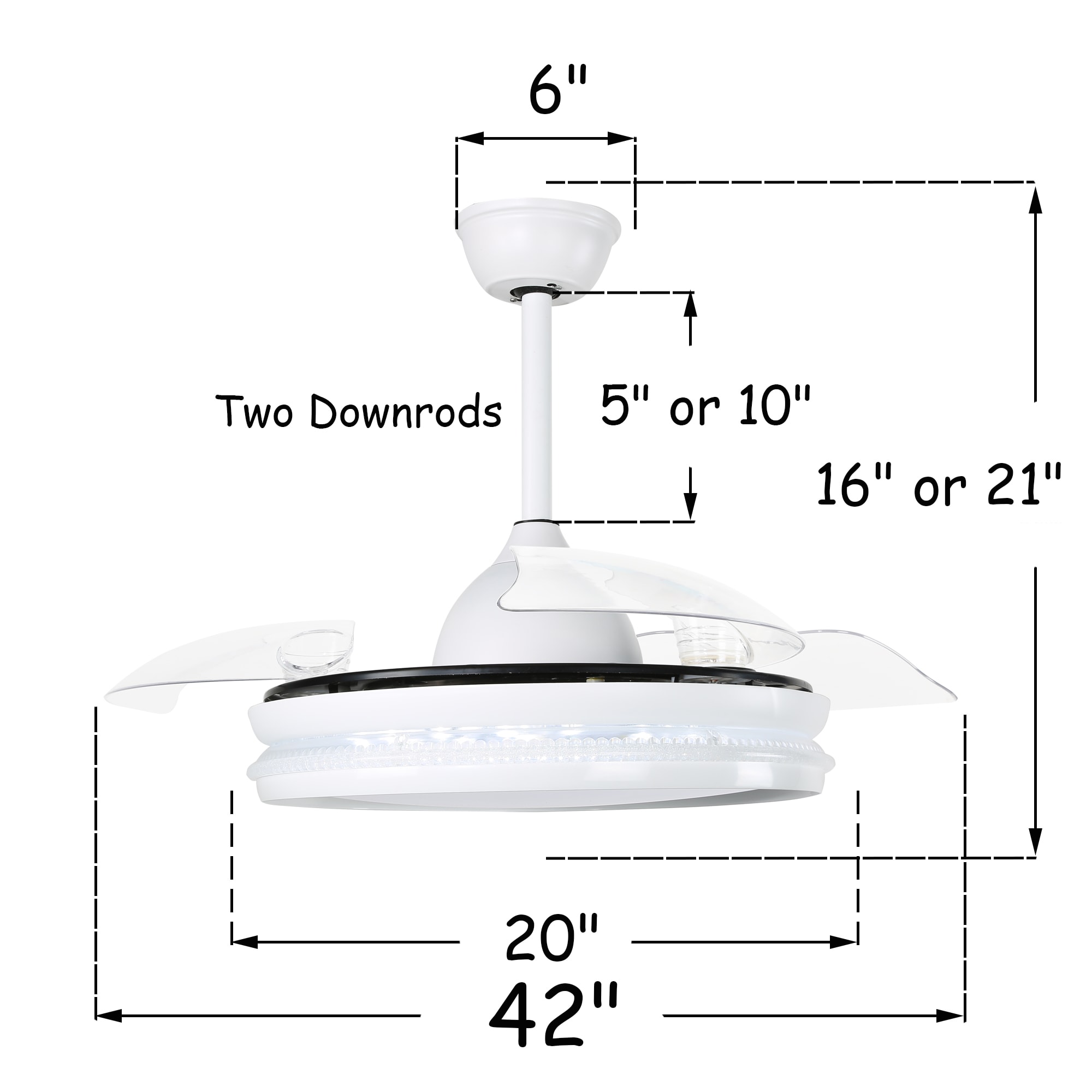 Bella Depot BD4251-W Ceiling-Fans - View #9