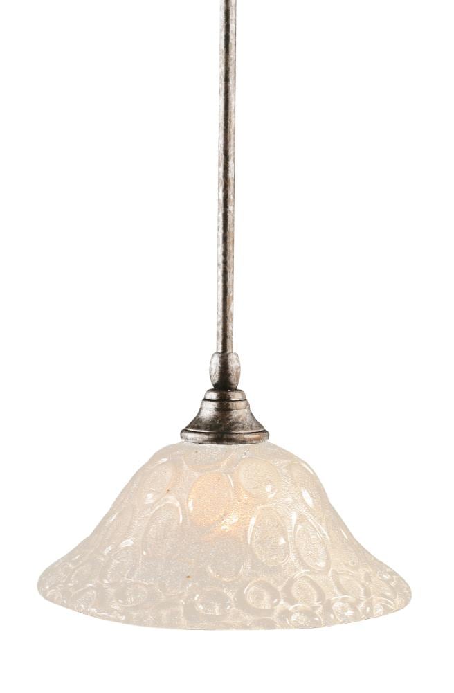  LWTK003485 Brooster Bronze Transitional Textured Glass Bowl Mini Hanging Pendant Light