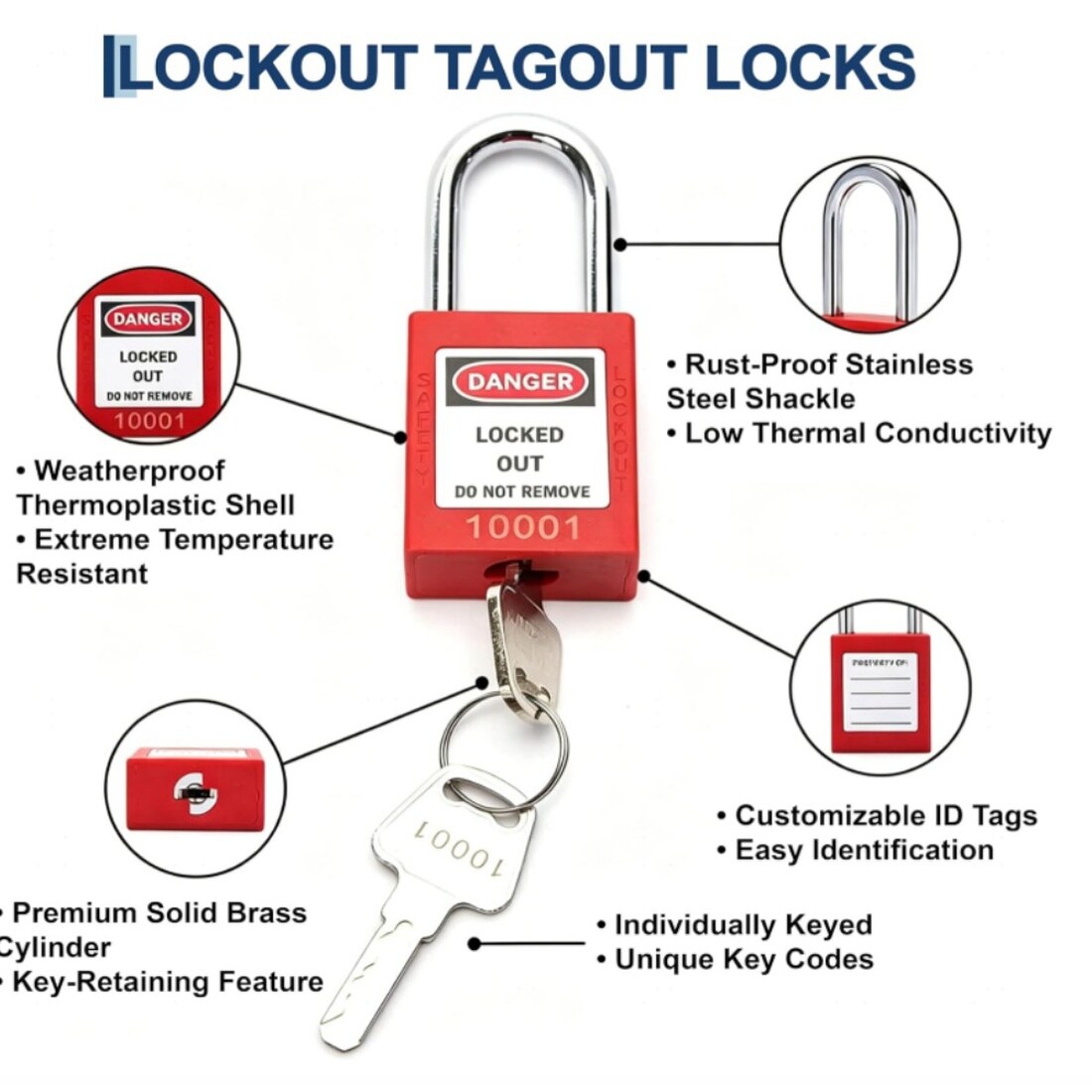 Garvee CPO-LYAOAGACOBIWN1 Padlocks-Locks-Cables - View #6
