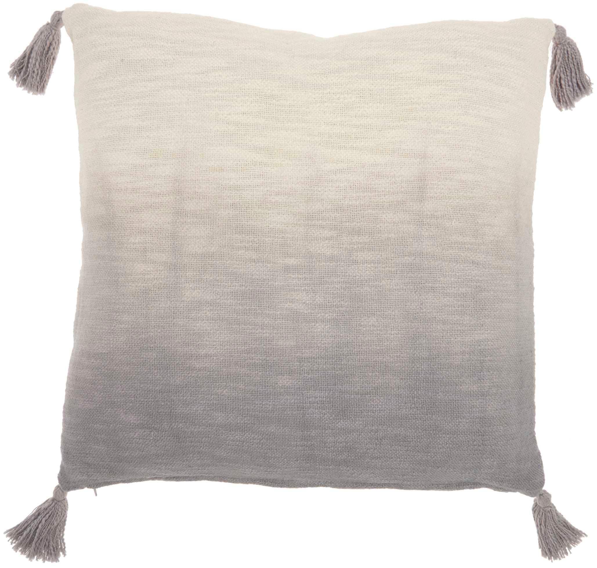 Mina Victory 798019072438 Lifestyles 22-in x 22-in Gray Square Indoor Decorative Pillow