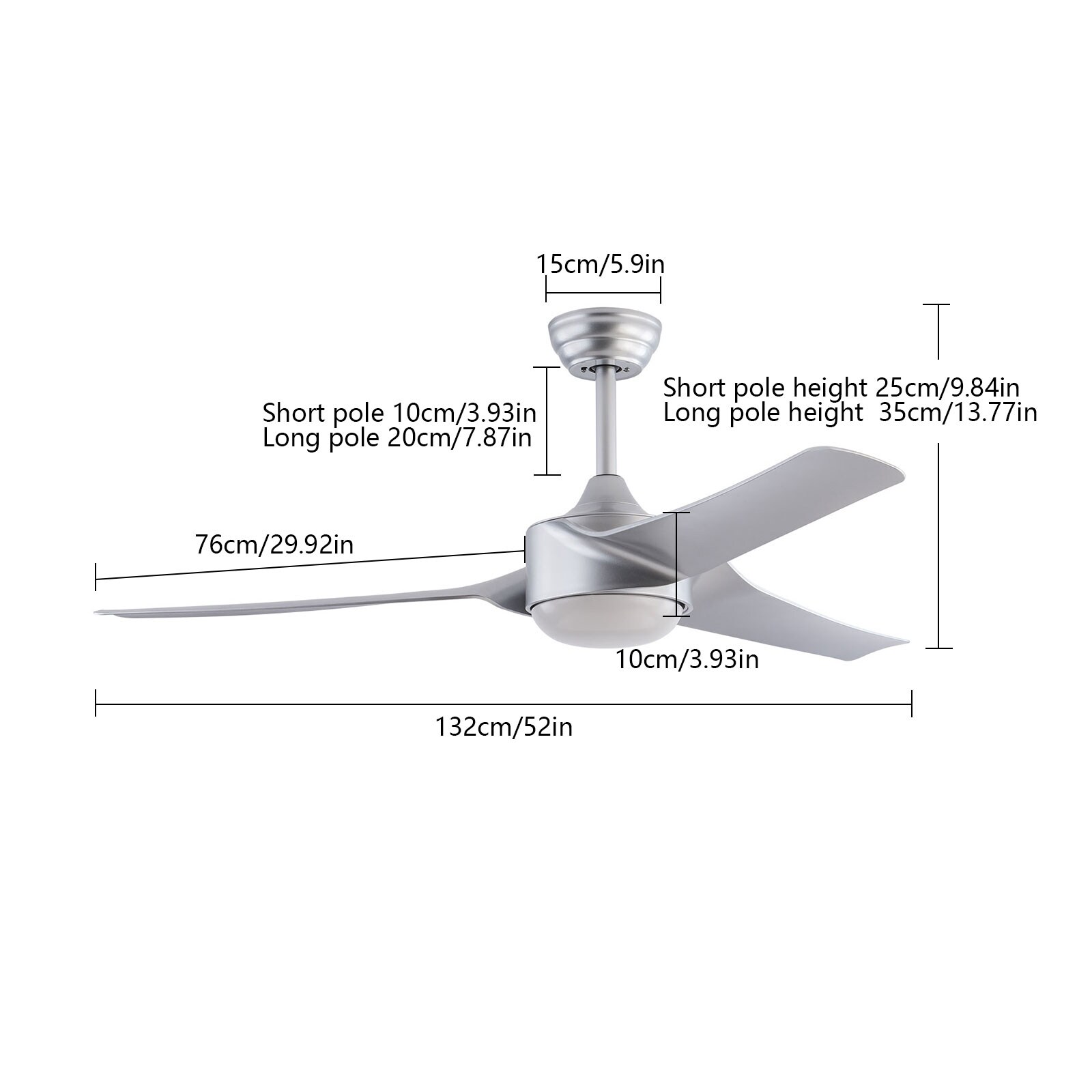 Oukaning JZUCOD-00910099 Ceiling-Fans - View #4