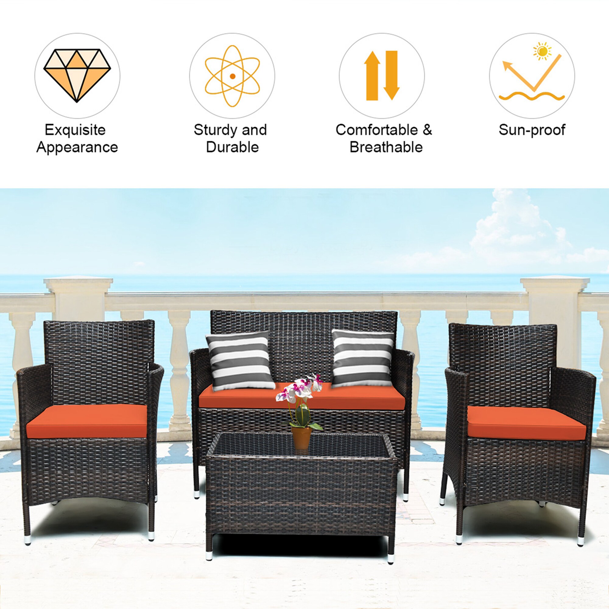 Costway LWS00027 Patio-Conversation-Sets - View #7