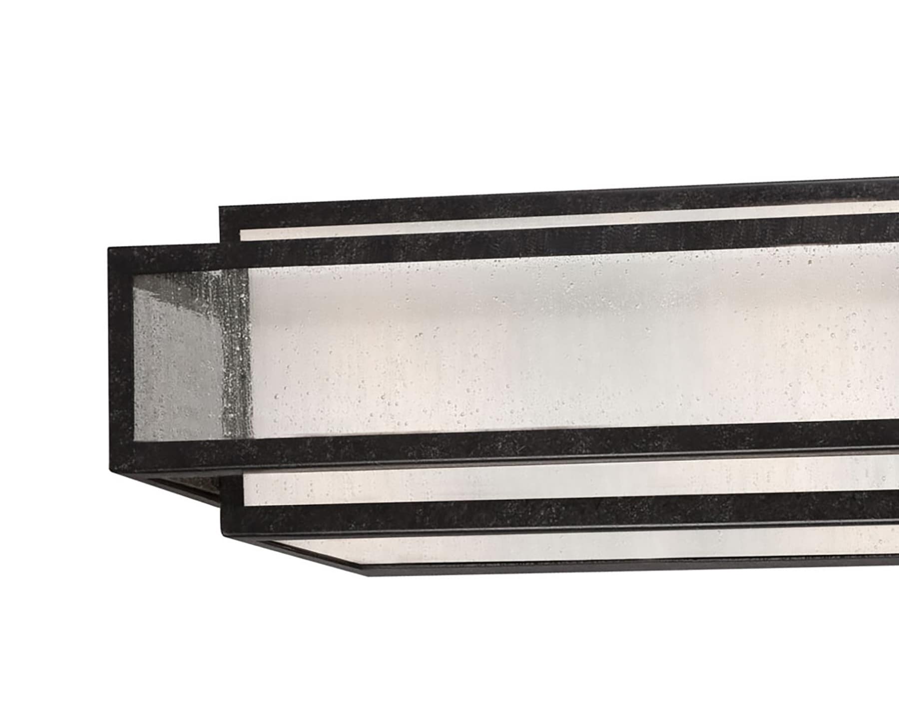 Aged Charcoal 30" 4-Light Bath Vanity with Clear Seeded Glass