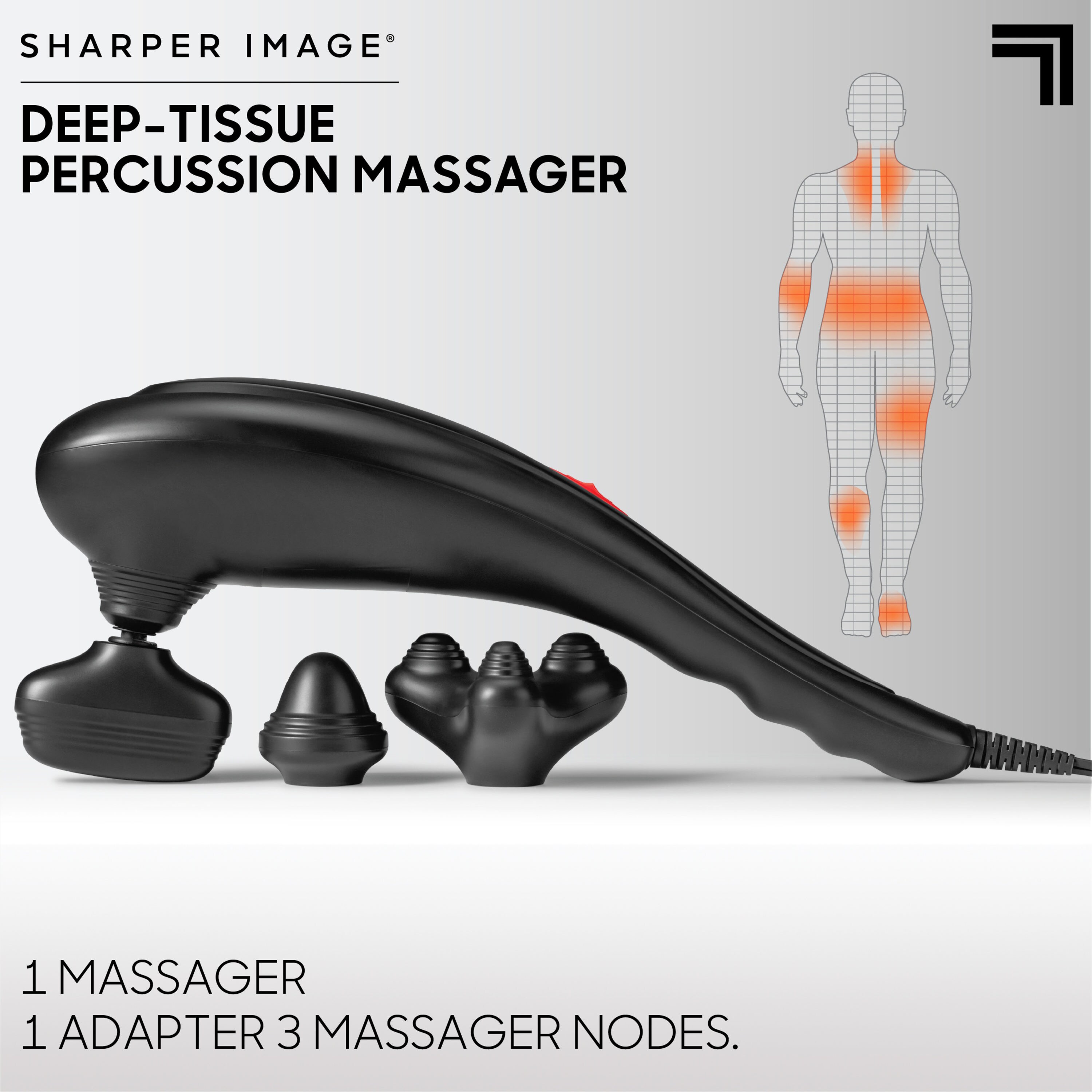 Sharper Image Deep Tissue Corded Percussive Massager In The Stretching And Recovery Department At