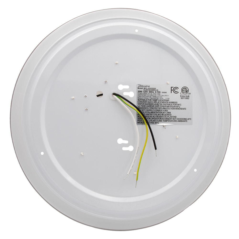 14'' Brushed Nickel LED Round Flush Mount Ceiling Light