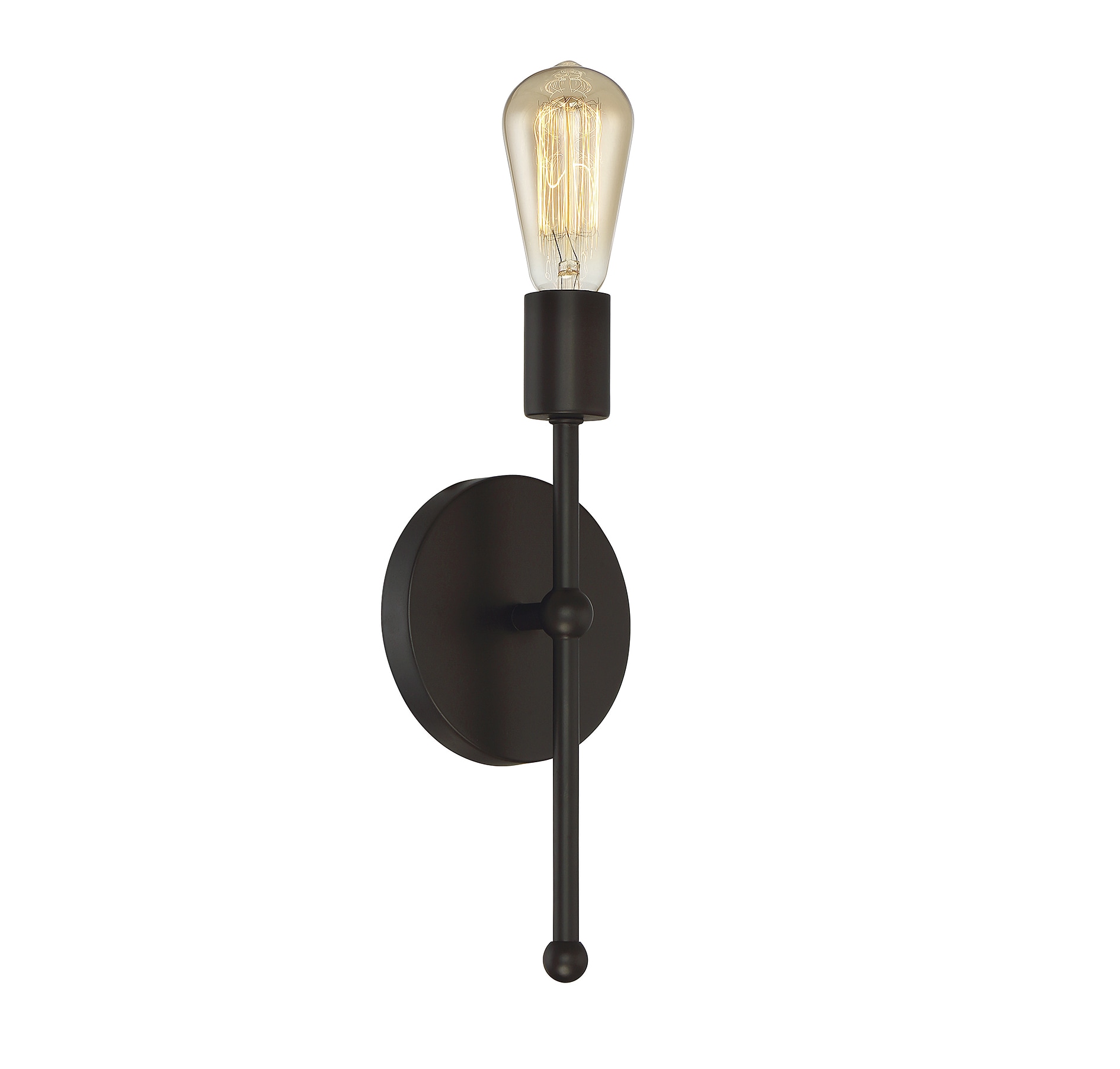 Meridian Chic Oil Rubbed Bronze Outdoor Wall Sconce, Dimmable
