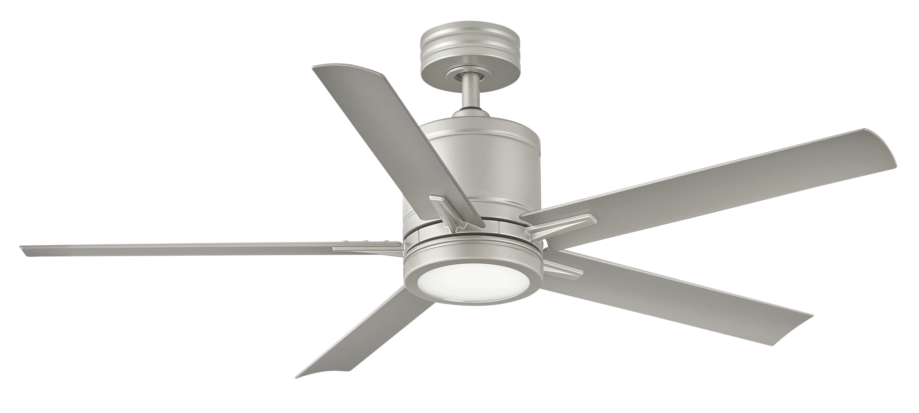 Hinkley Hover 52-in Matte Black with Koa Blades Integrated LED Indoor/Outdoor Smart Ceiling Fan with Light and Remote (3-Blade) 900752FMB-LWD Sansujyuku sansujyuku.com