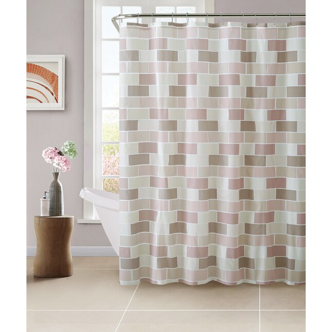 Bath Bliss 0 16 In W X 72 H Eva Peva, What Color Shower Curtain For Beige Bathroom