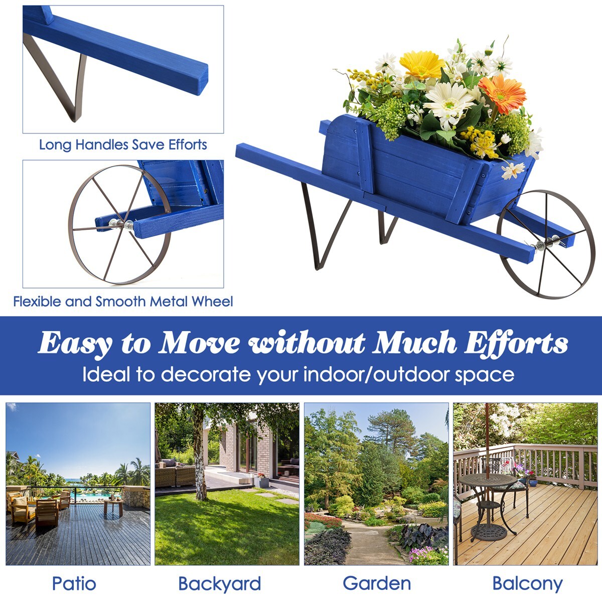 Costway HWM000122 Planter-Window-Box - View #9