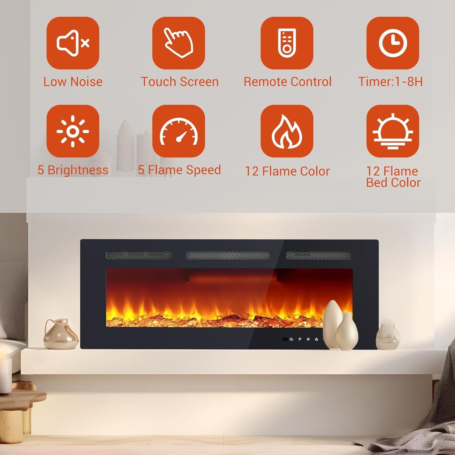 Qeetex LSHQQPHO-16L2N9BR Electric-Fireplaces - View #4