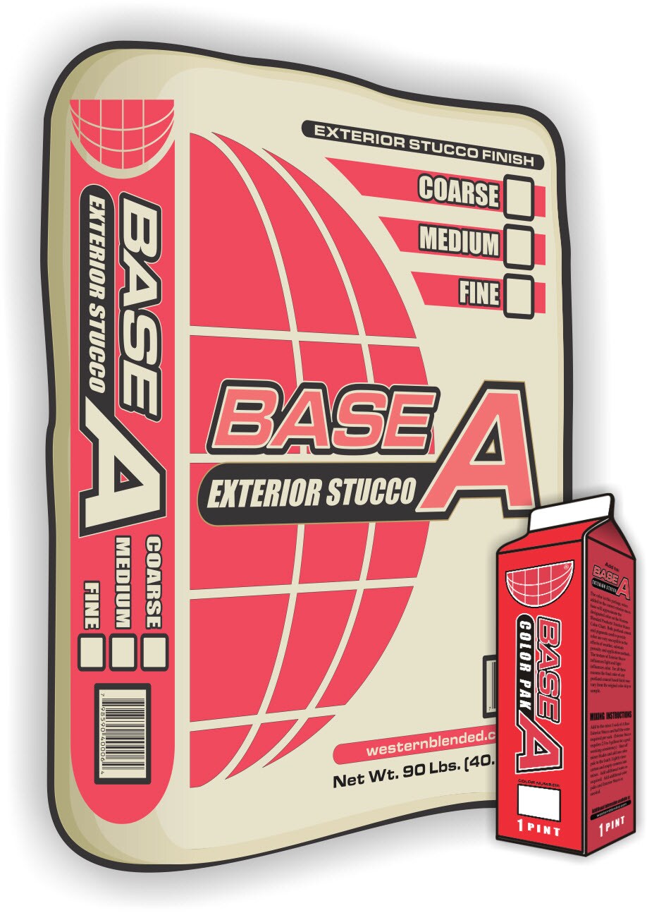 Western 90LB BASE A MED Exterior Stucco Finish Coat 90-lb Stucco Mix