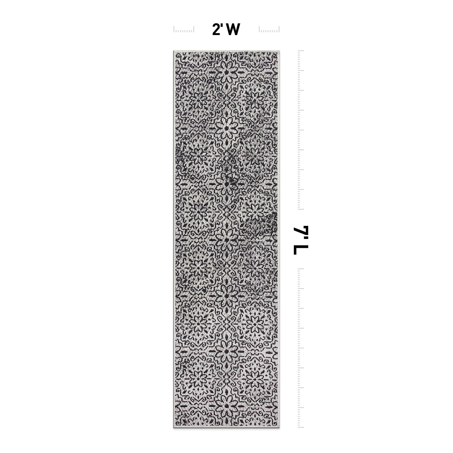World Rug Gallery 4026GRAY2X7 rugs - View #2