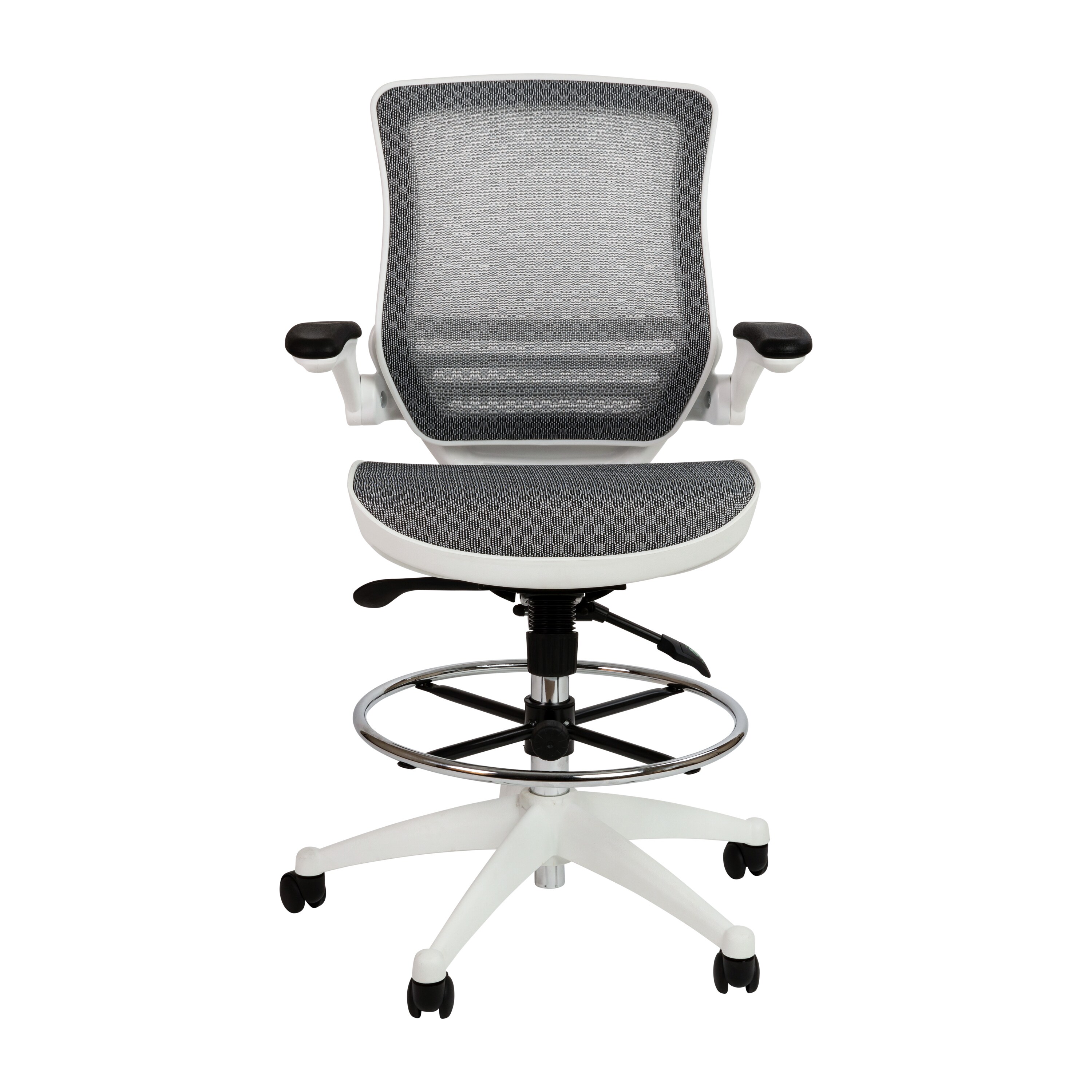 Wonder Comfort Mesh Office Chair, Ergonomic Computer Seat with  Flip-up Armrest Adjustable Height/ 360°Swivel, Gray : Office Products