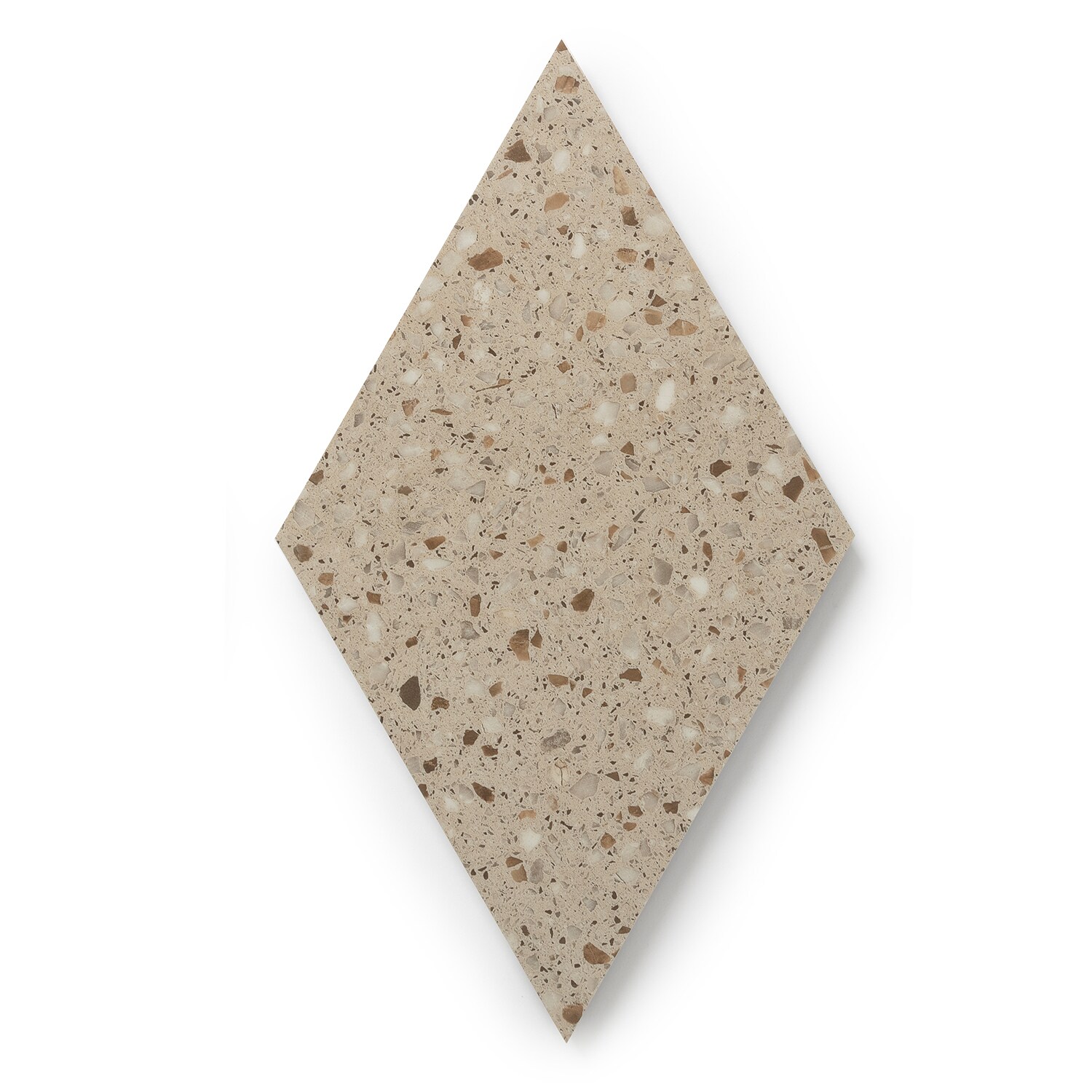 Lucida USA (Sample) MosaiCore Desert Rock Brown Stone Look 28-mil Waterproof Glue Down Vinyl Tile