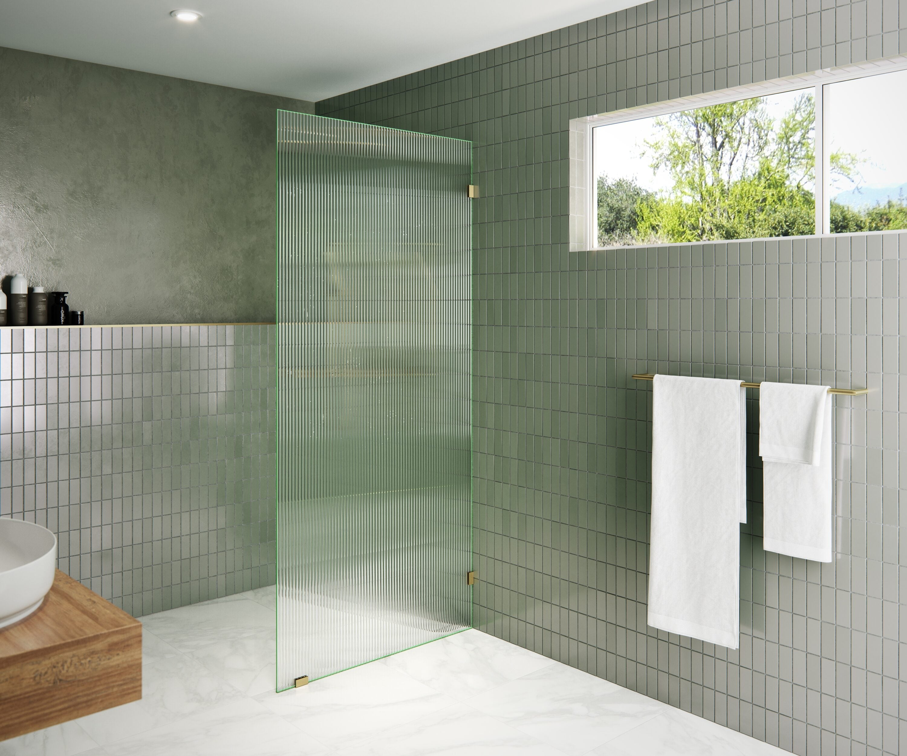 Glass Warehouse GW-FL-34-SB Shower-Doors - View #3