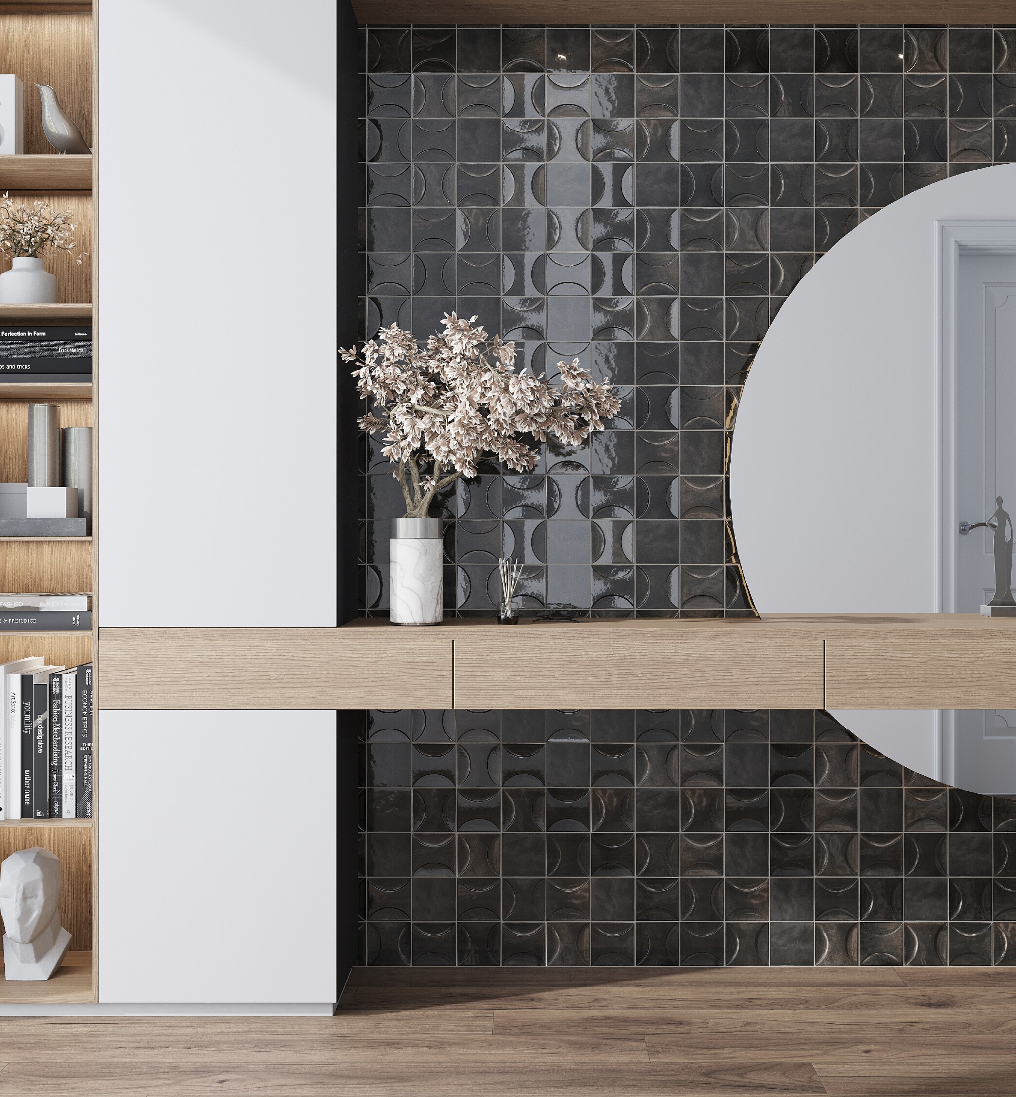 Apollo Tile MODDECBLK44 Ceramic-Tile - View #5