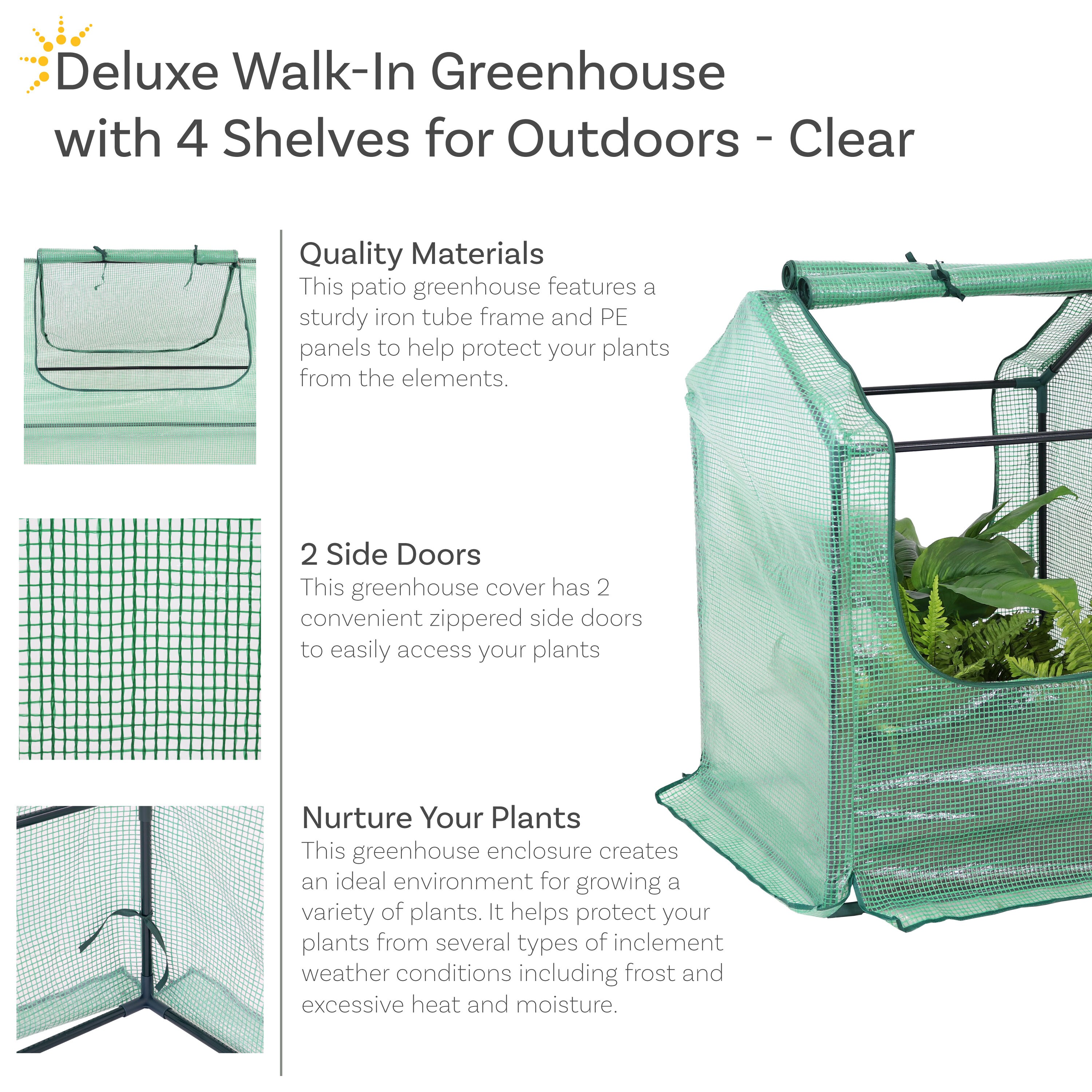 Sunnydaze Decor HB-852 greenhouses - View #9