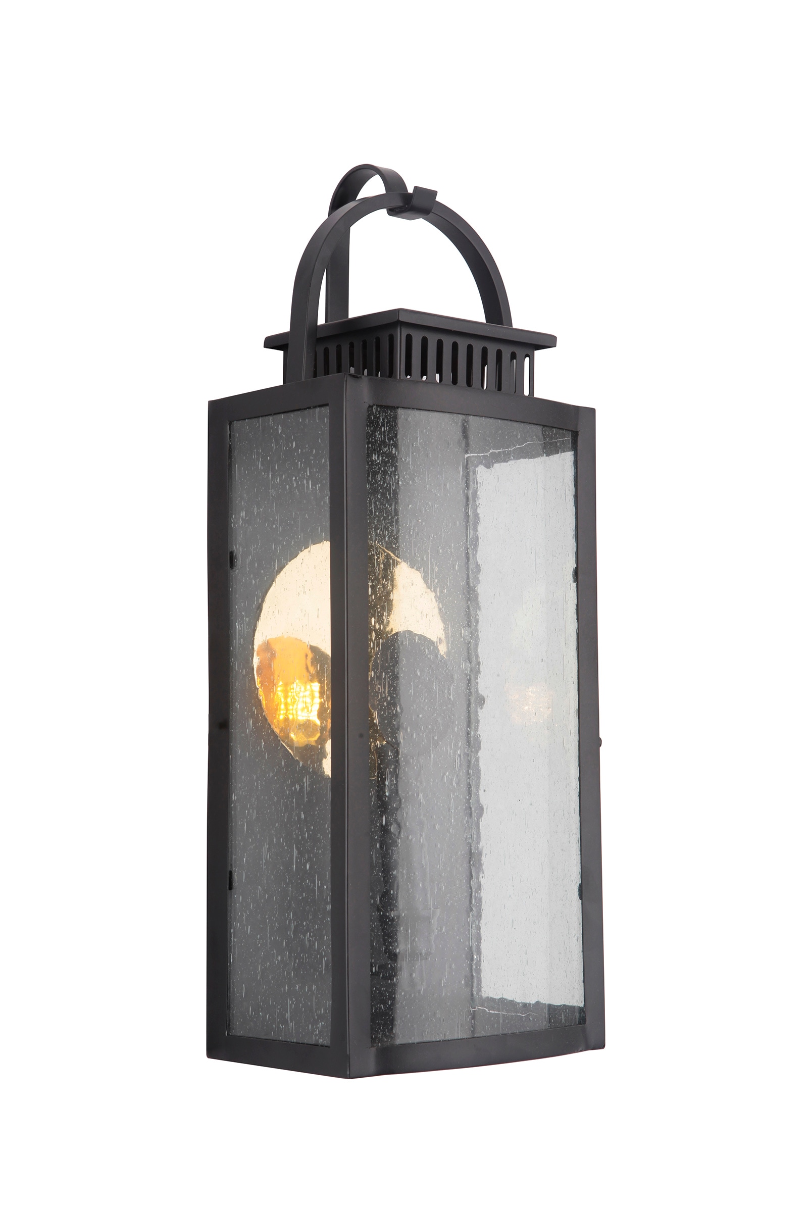 Craftmade ZA1512-MN-LED Hearth 19.84-in H Black Hardwired Integrated LED Outdoor Wall Light