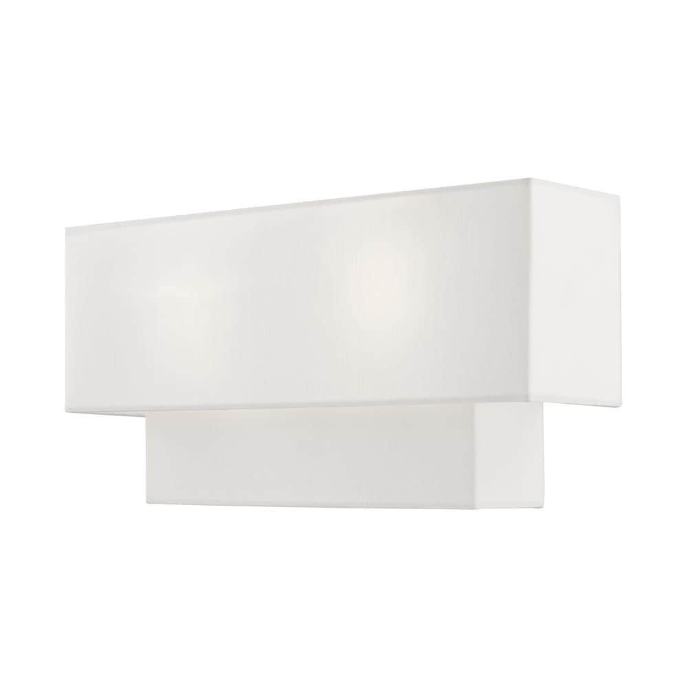 Swaney Brushed Nickel 2-Light Dimmable Outdoor Wall Sconce