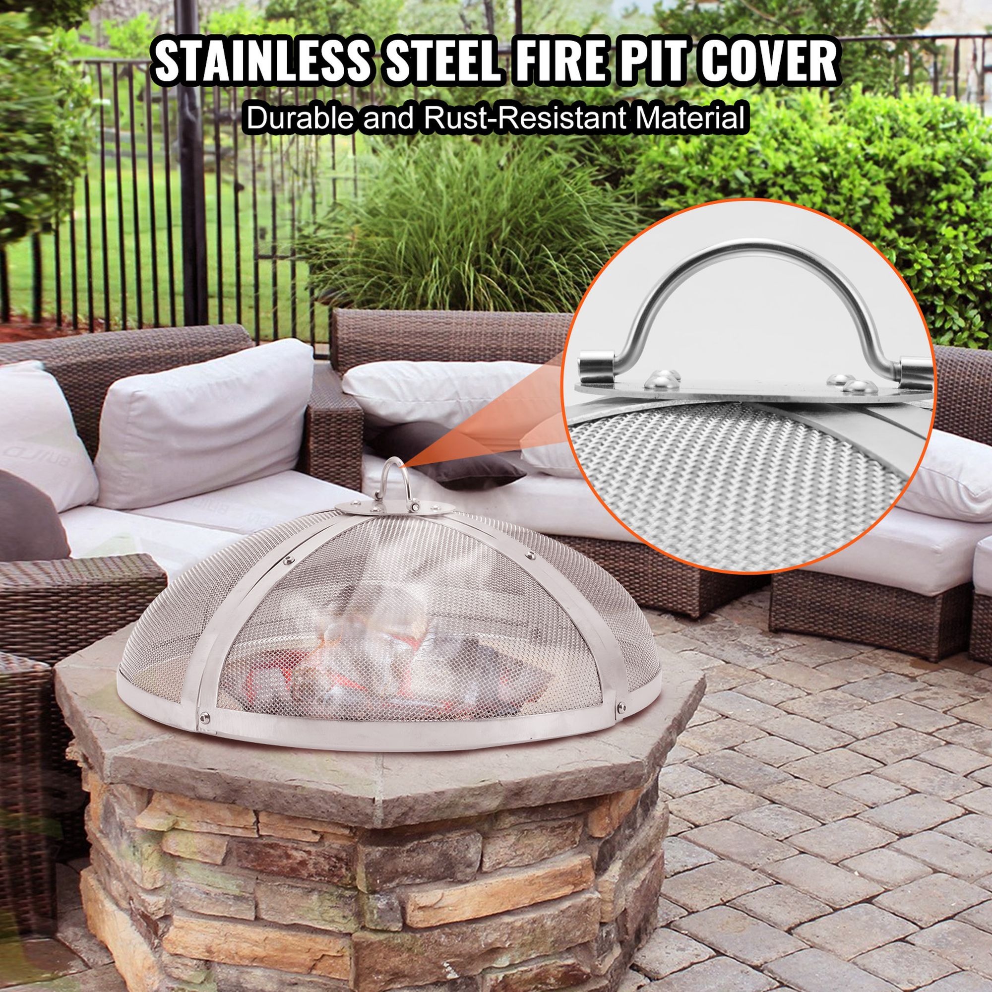 Numhew NHDREW29716 Fire-Pit-Covers - View #3