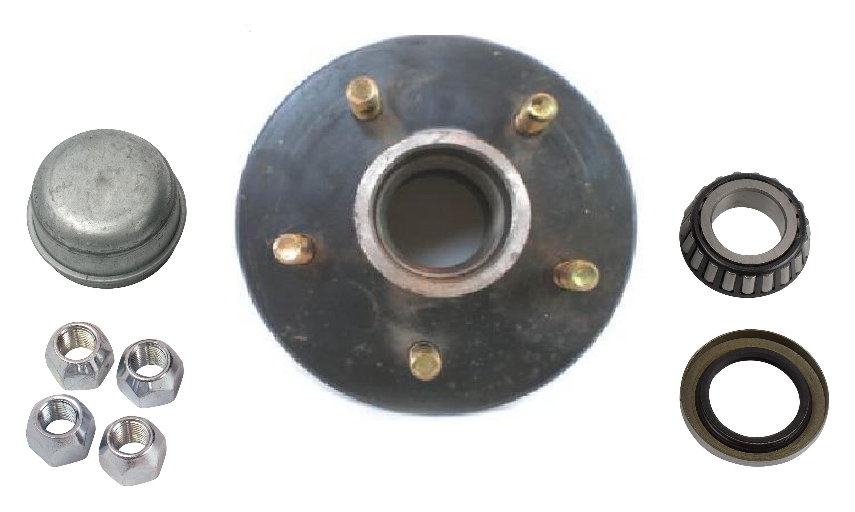 Uriah Products Replacement Trailer Hub Kit, 5-Bolt, 1,750 lb. Capacity
