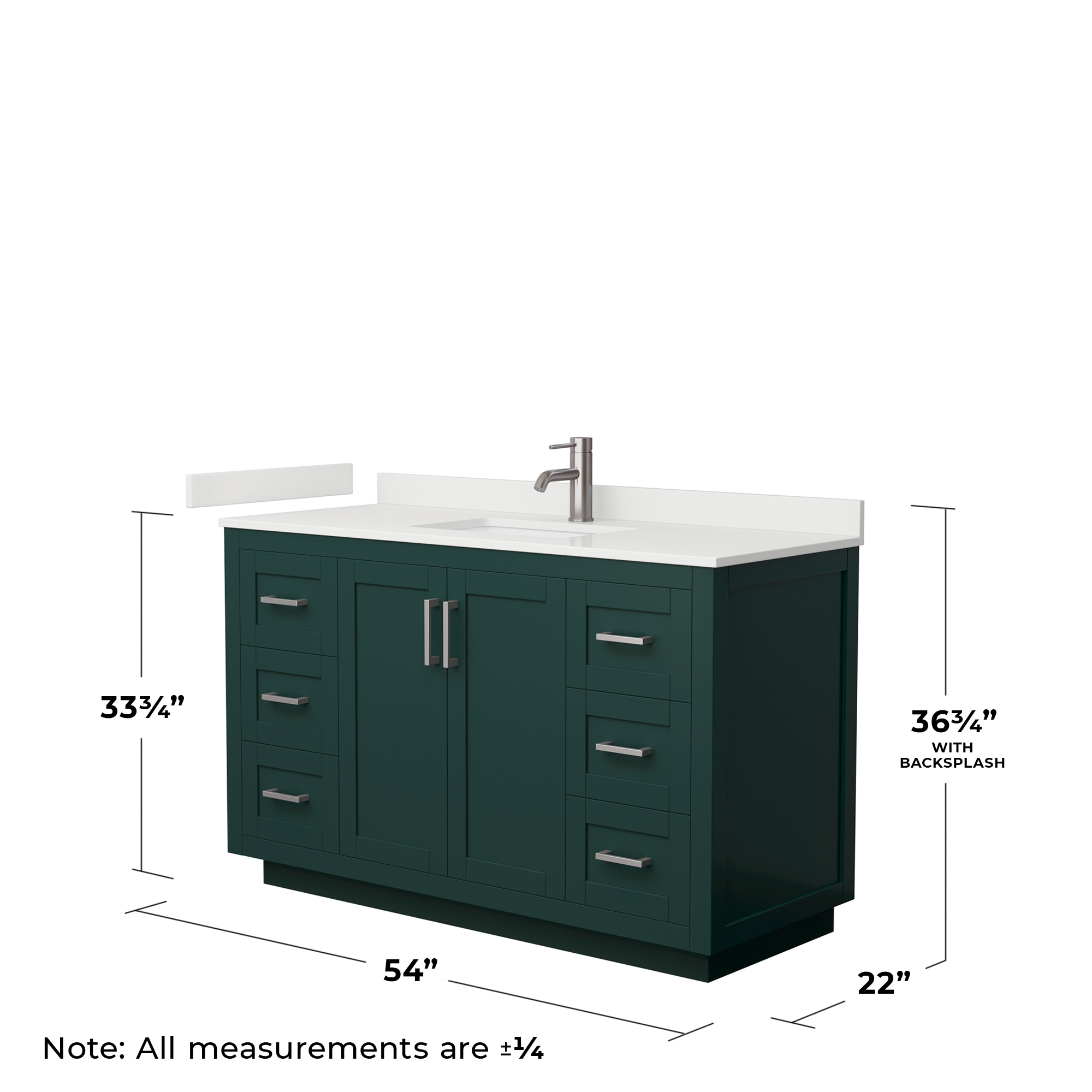 Wyndham Collection WCF292954SGEWQUNSMXX Bath-Vanity-Combo - View #5