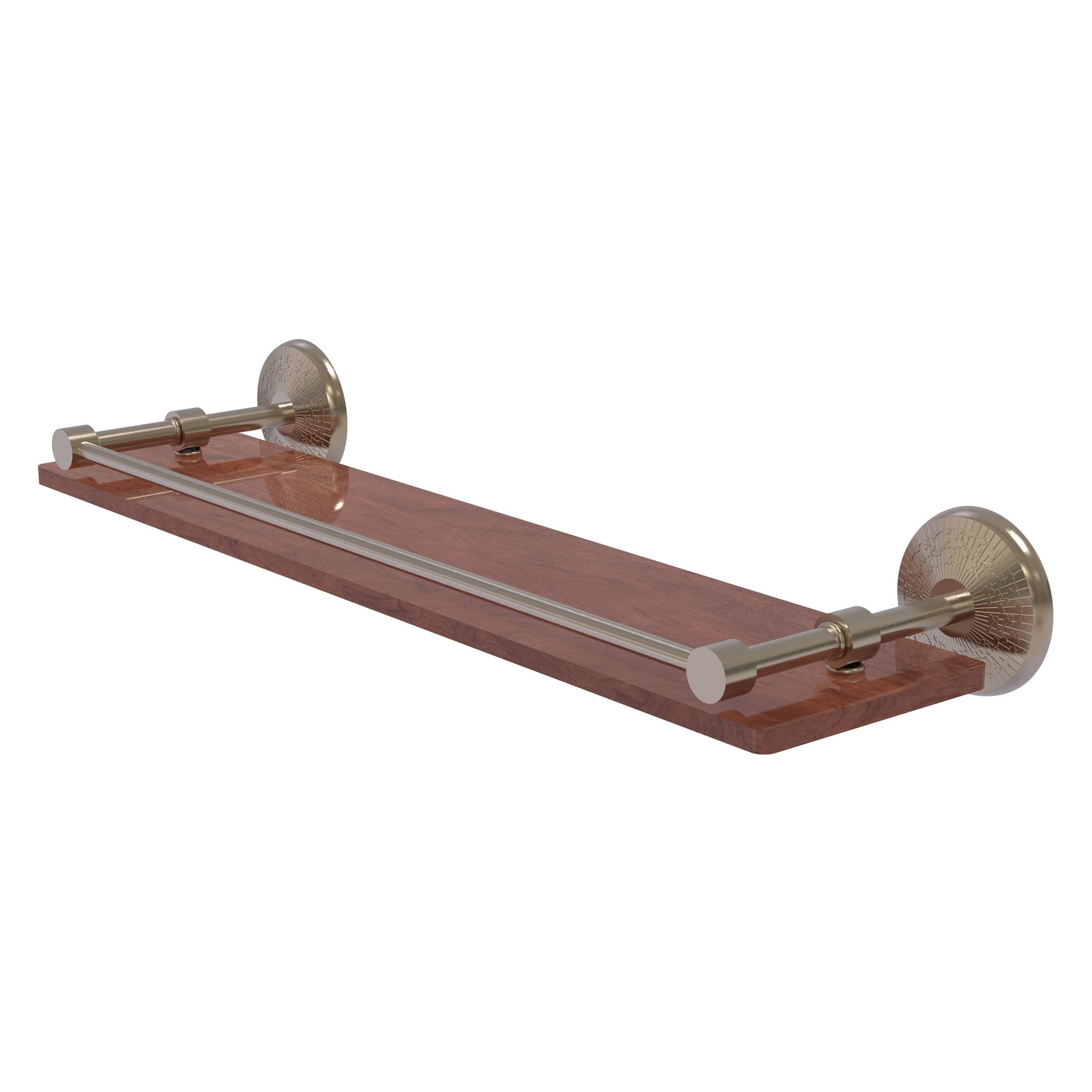 Allied Brass MC-1-22-GAL-IRW-PEW Monte Carlo Antique Pewter Wall mount Bathroom Shelf ( 22-in x 3-in x 5-in )