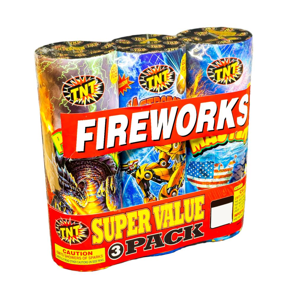 TNT Fireworks 4 Pack Snaps-Pop-Its Fireworks - 200 Snaps in Total