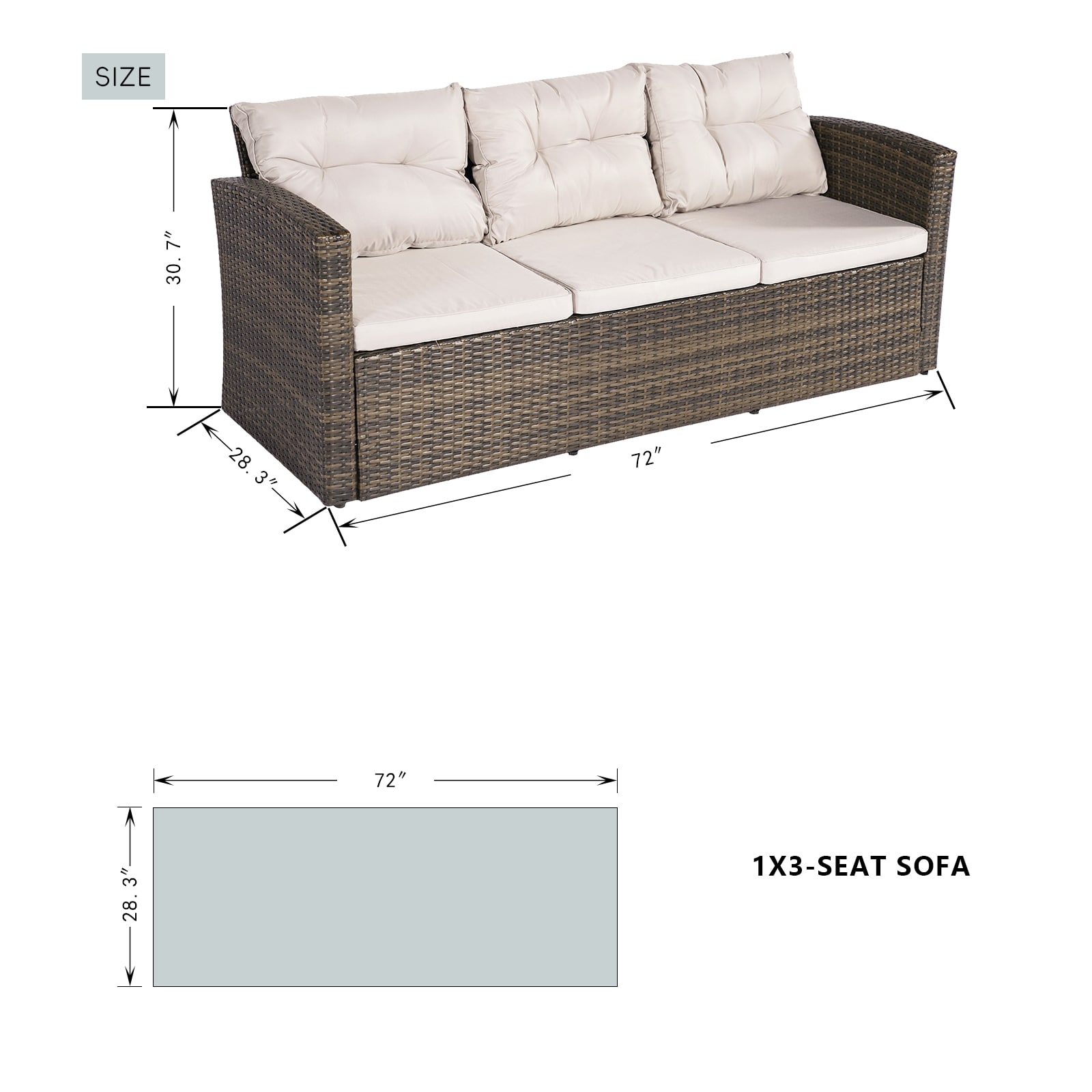 Direct Wicker DWG-1506R-BR Patio-Conversation-Sets - View #11