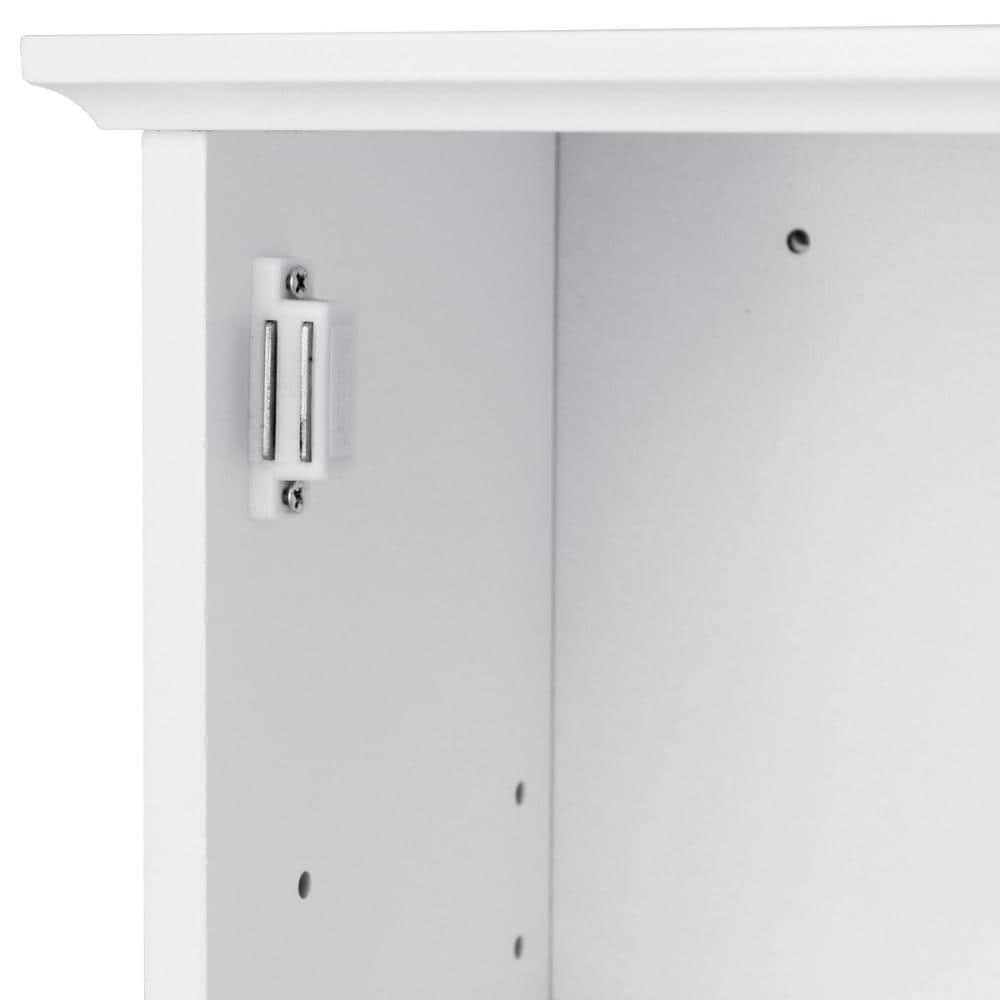 WELLFOR CY bathroom cabinet 14-in x 20-in x 7-in White Bathroom Wall ...