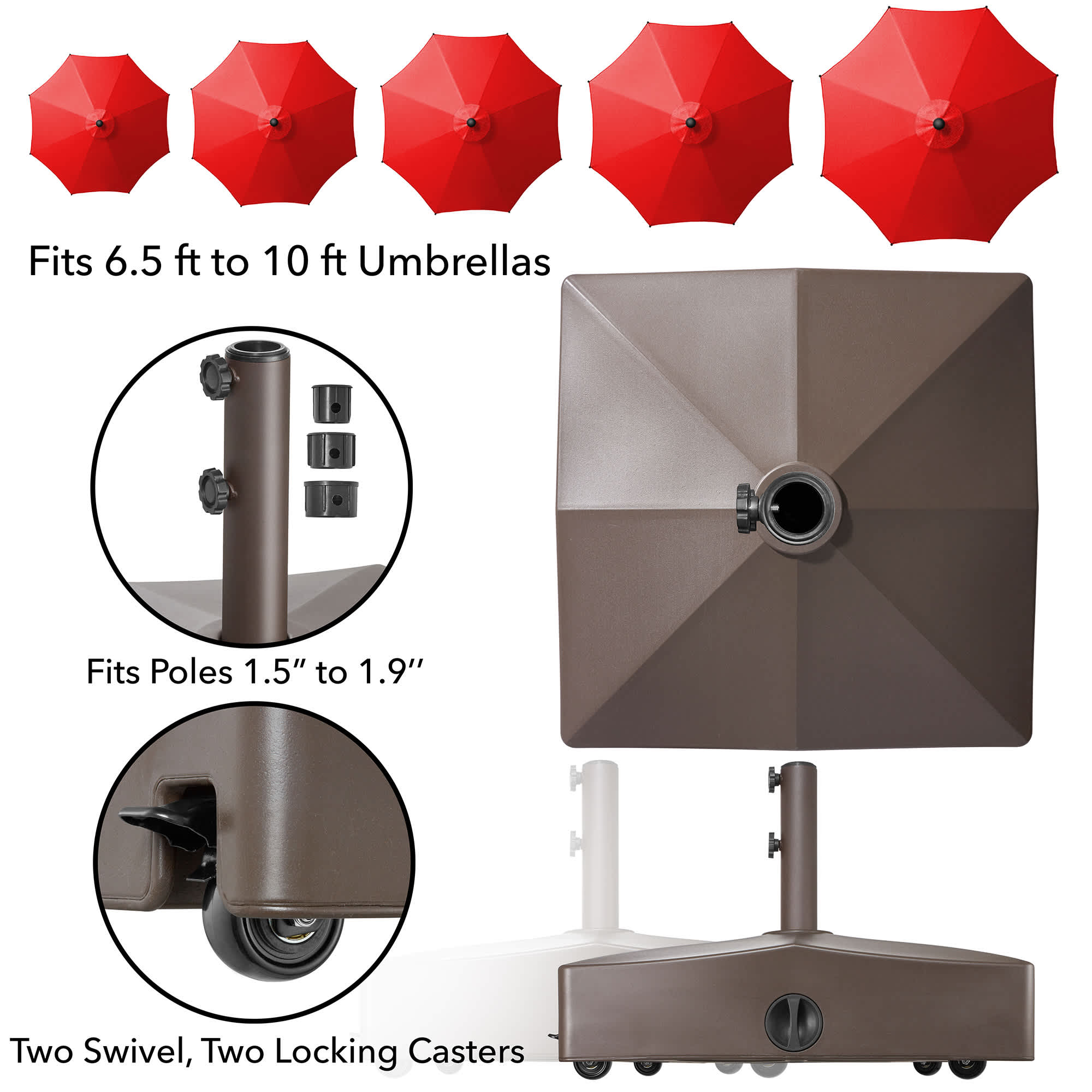 Casafield PAT-UMB-B335-BRN Umbrella-Bases - View #5
