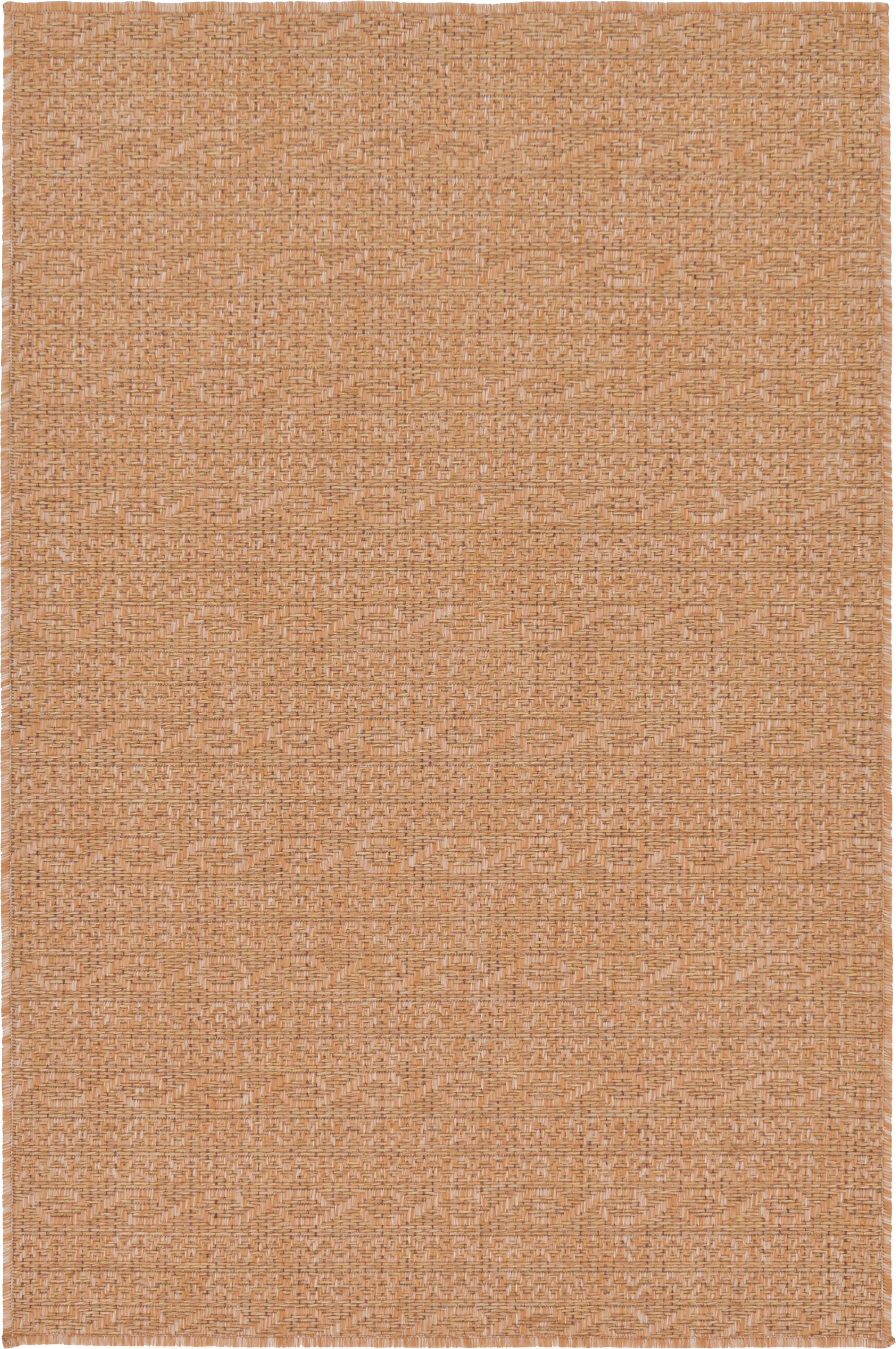 Unique Loom 3126527 Links Outdoor 3 x 5 (ft) Loomed Polypropylene Light Brown/Beige Rectangular Indoor/Outdoor Stripe French Country Area rug