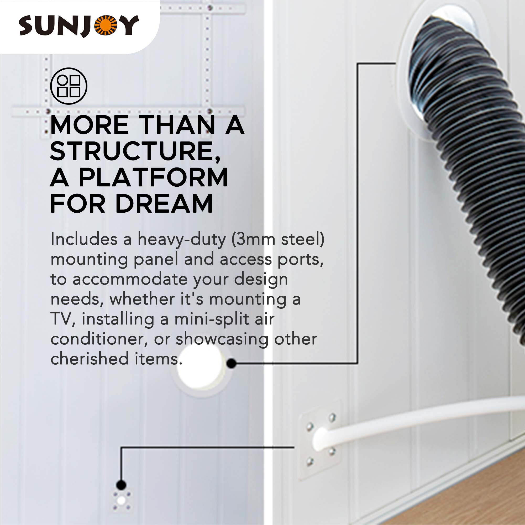 Sunjoy A108000702 Metal-Storage-Buildings-Sheds - View #10