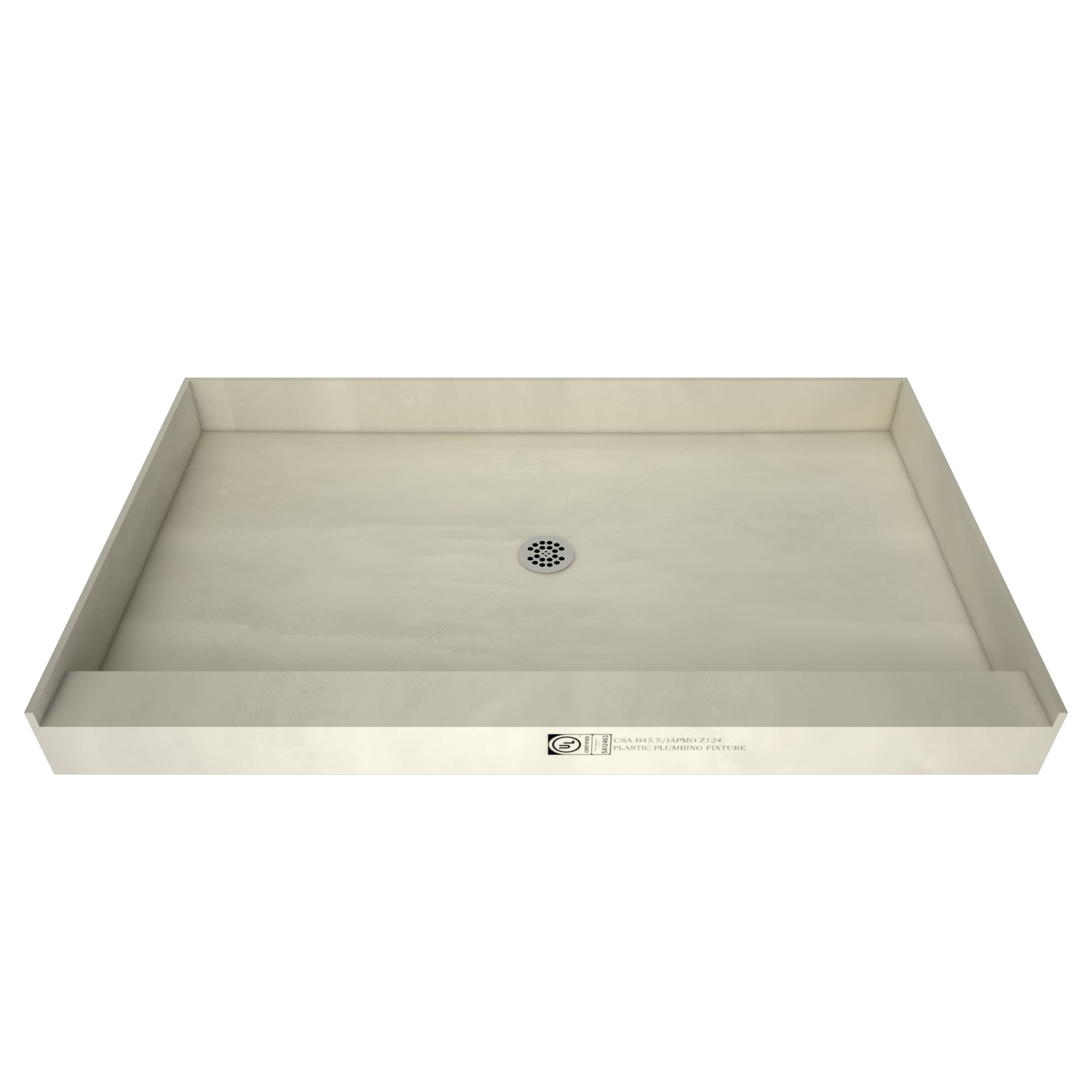 Schluter Kerdi 60-Inch x 60-Inch Center Drain Shower Tray