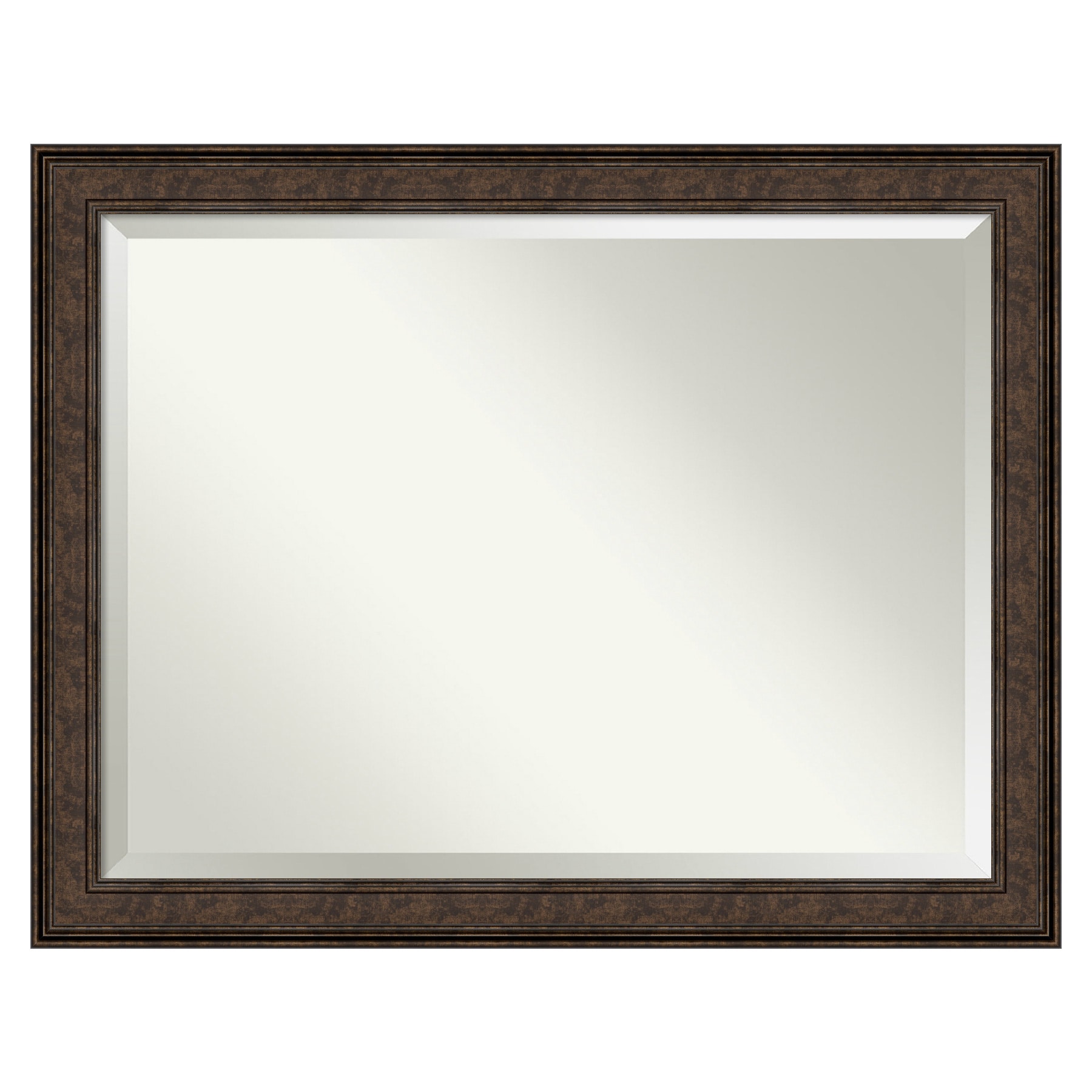 Amanti Art A17005479904 Ridge Bronze 45.75-Inches W x 35.75-Inches H Rectangle Ridge Bronze Framed Wall Mirror