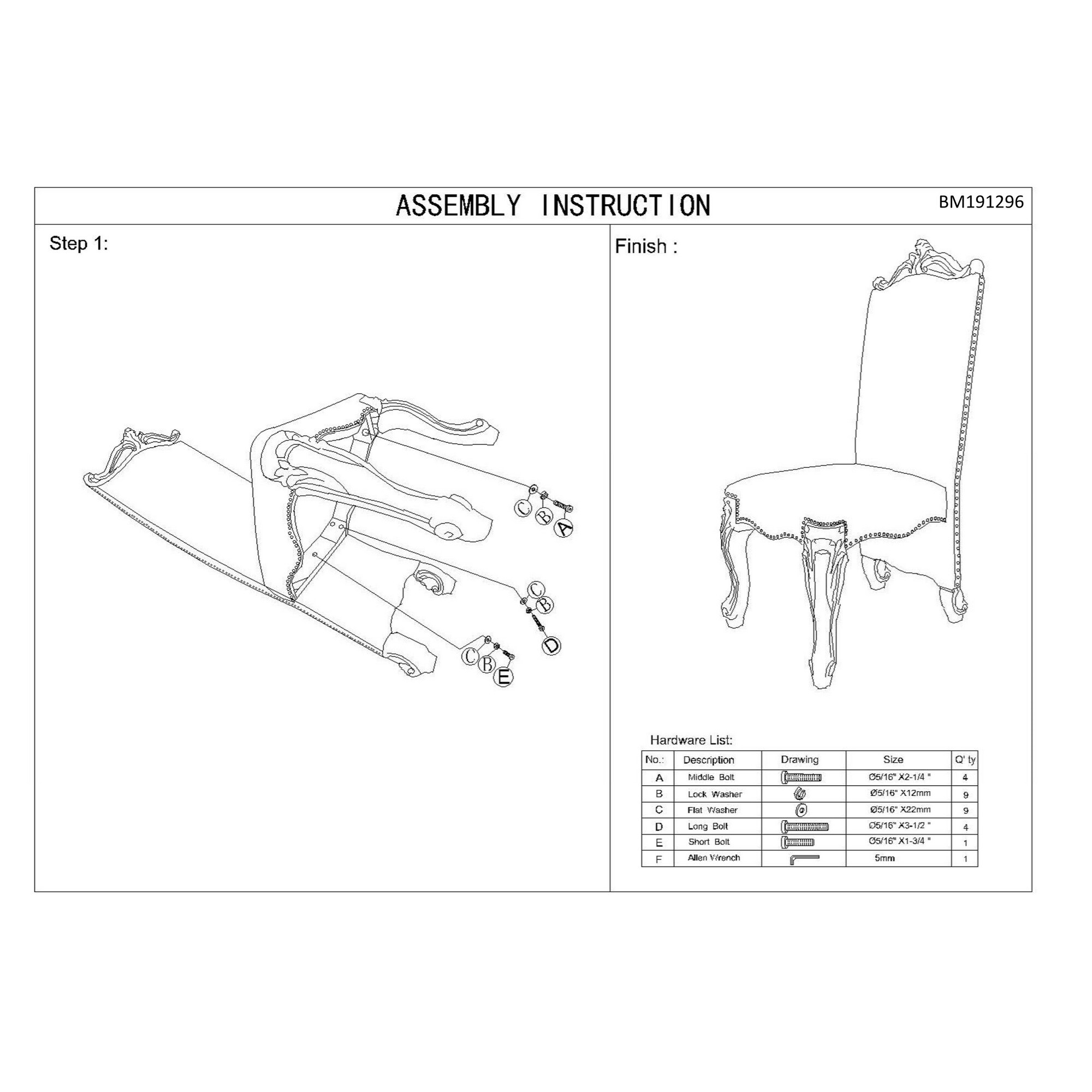 Benzara BM191296 Dining-Chairs - View #6