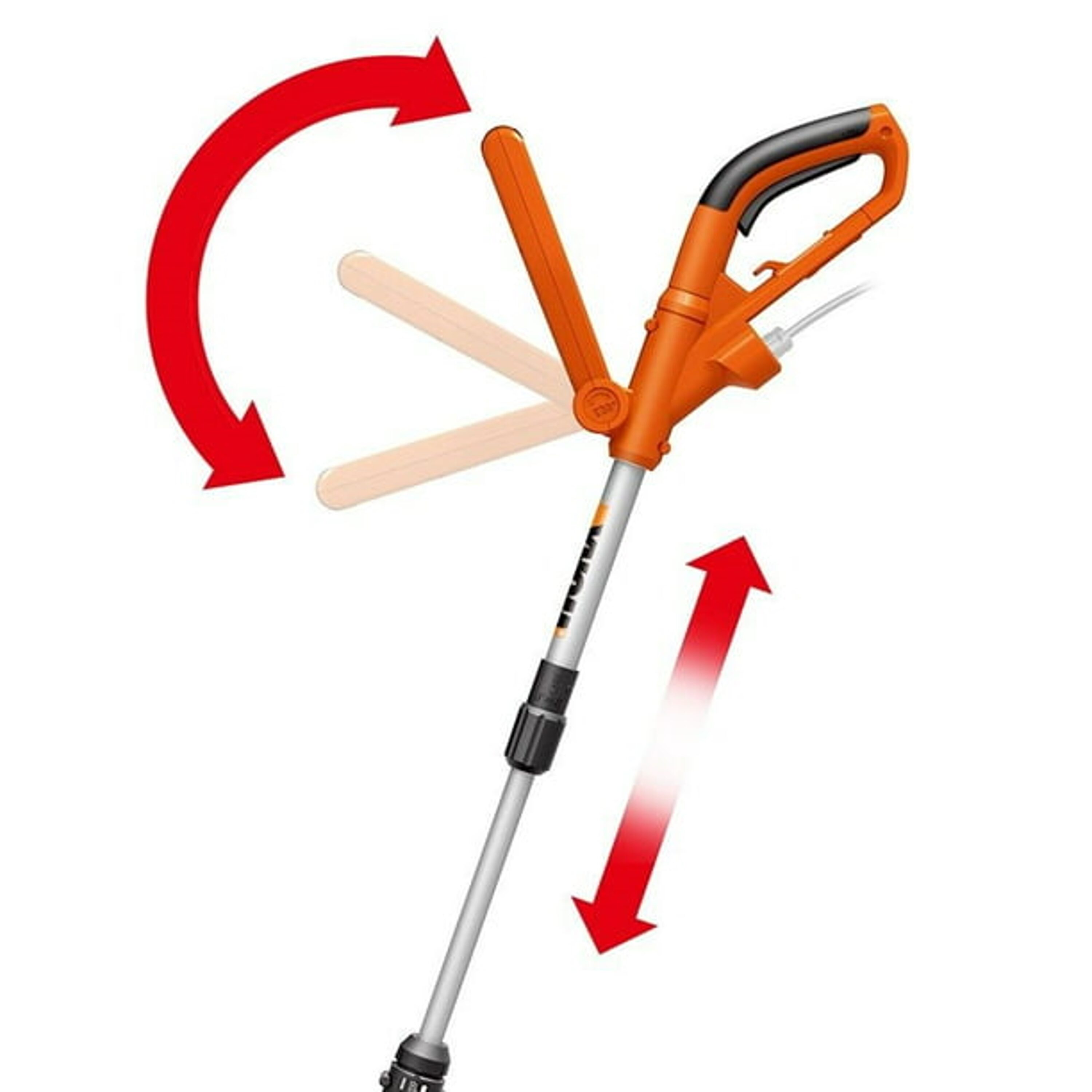 WORX 15 in Telescopic Shaft Corded Electric String Trimmer in the