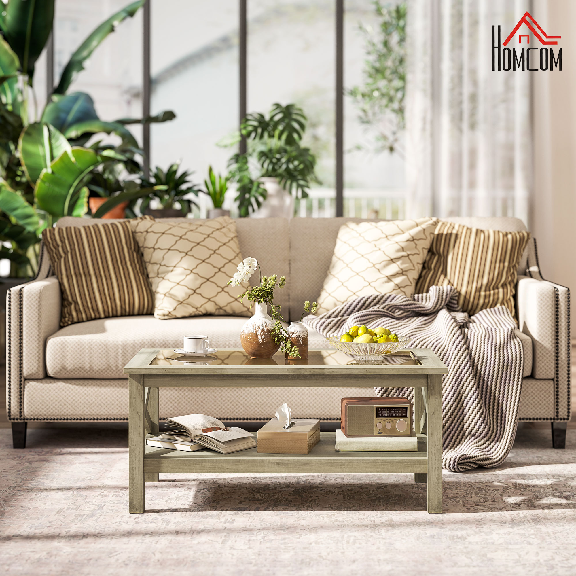 HomCom 833-949V80LG Coffee-Tables - View #2