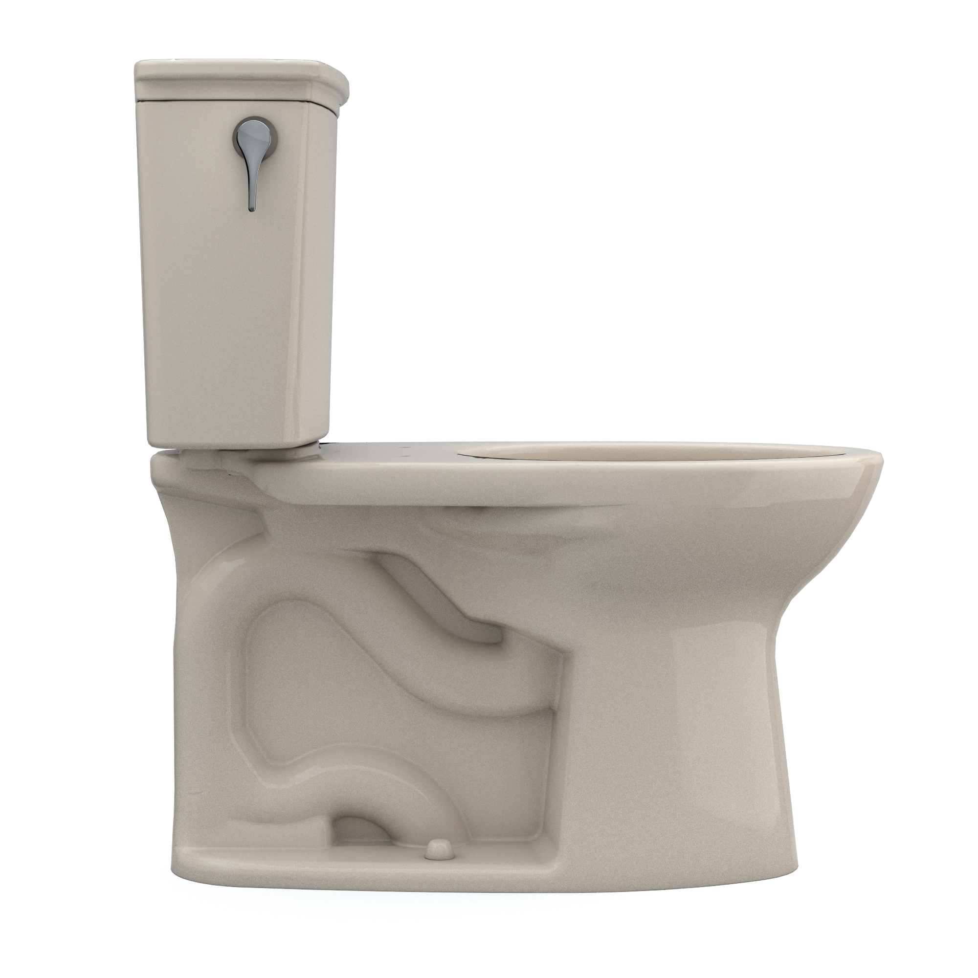 TOTO Drake Bone Elongated Standard Height 2-piece Toilet 12-in Rough-In ...