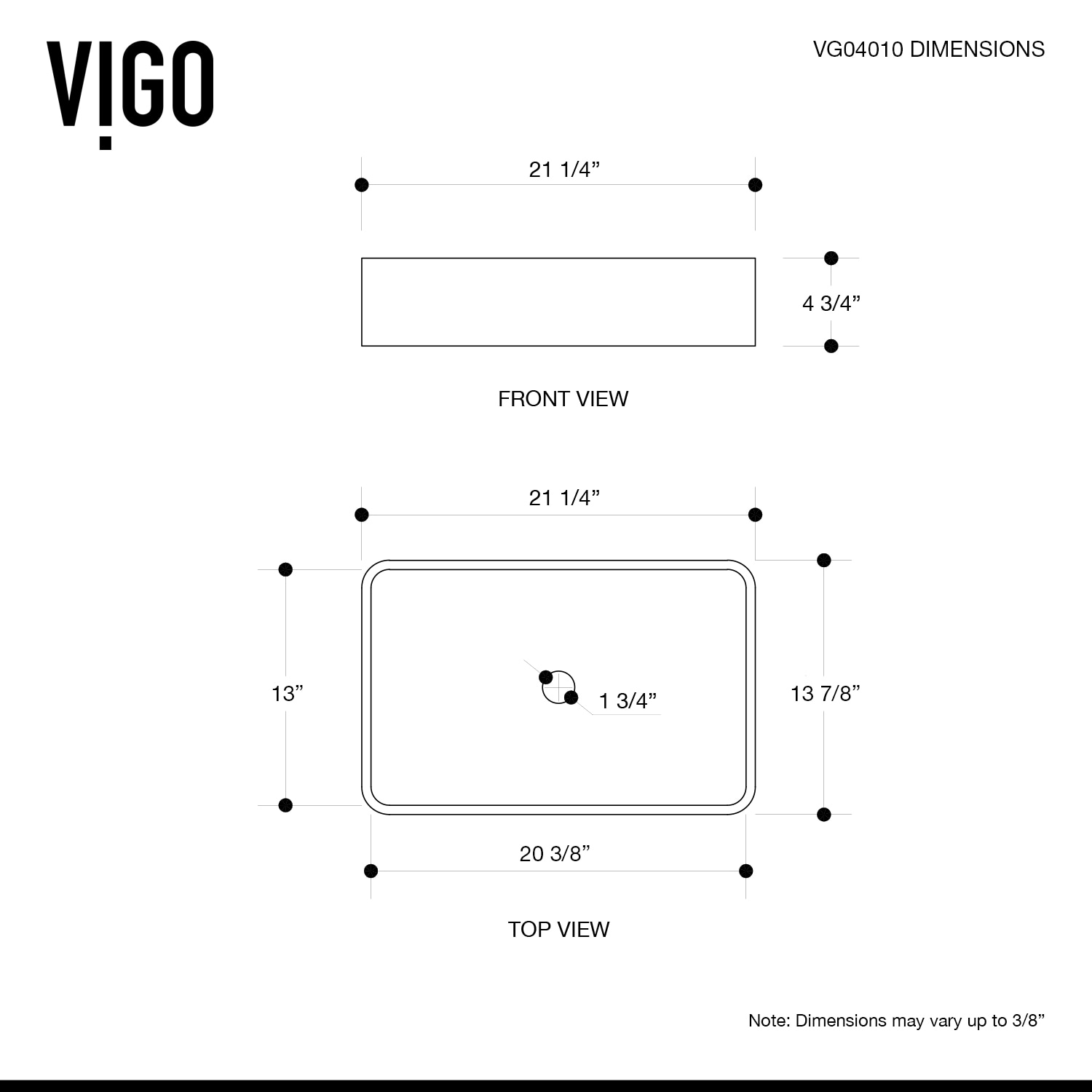 VIGO VGT1458 Bath-Sink - View #10